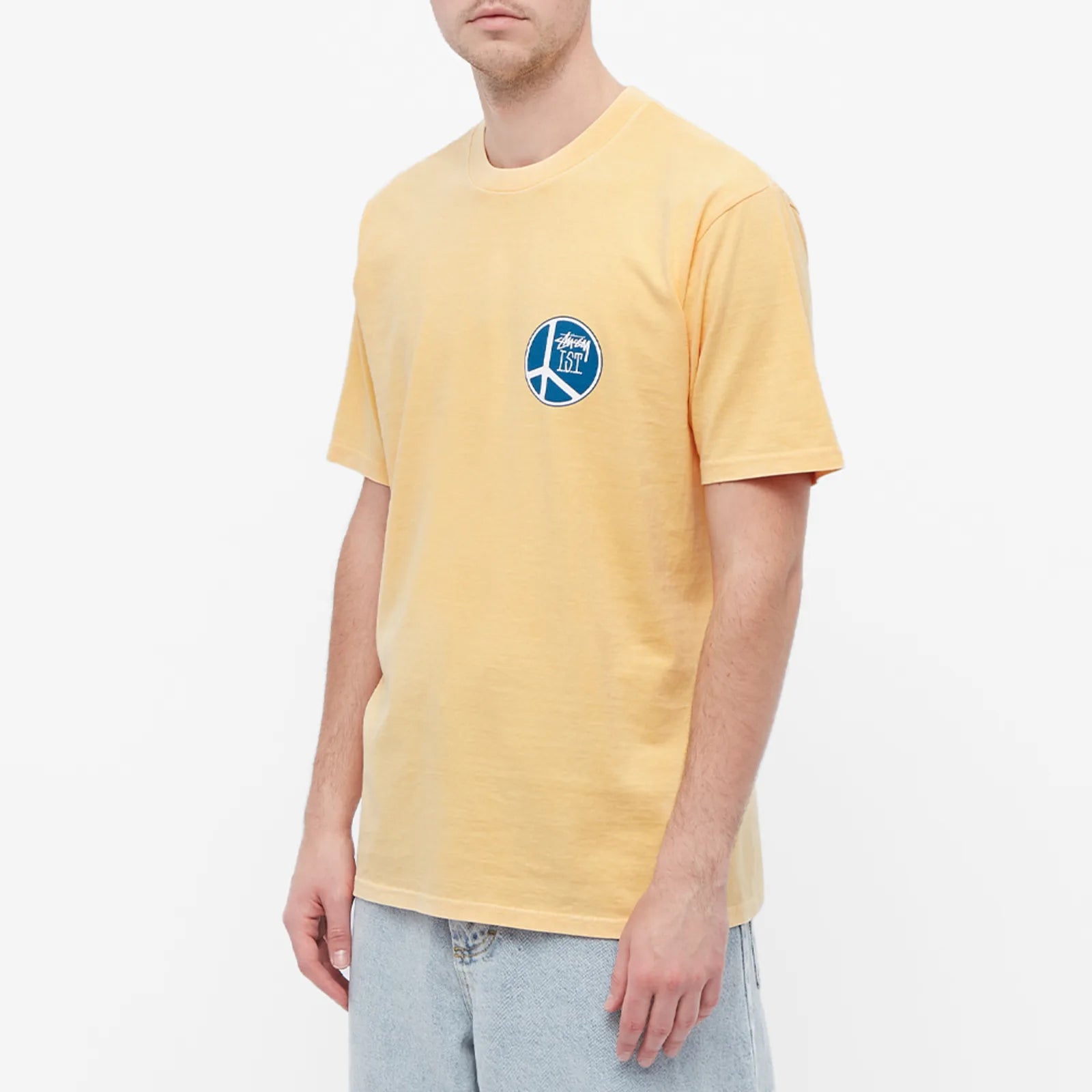 Peace Dot Pigment Dyed Tee Peach