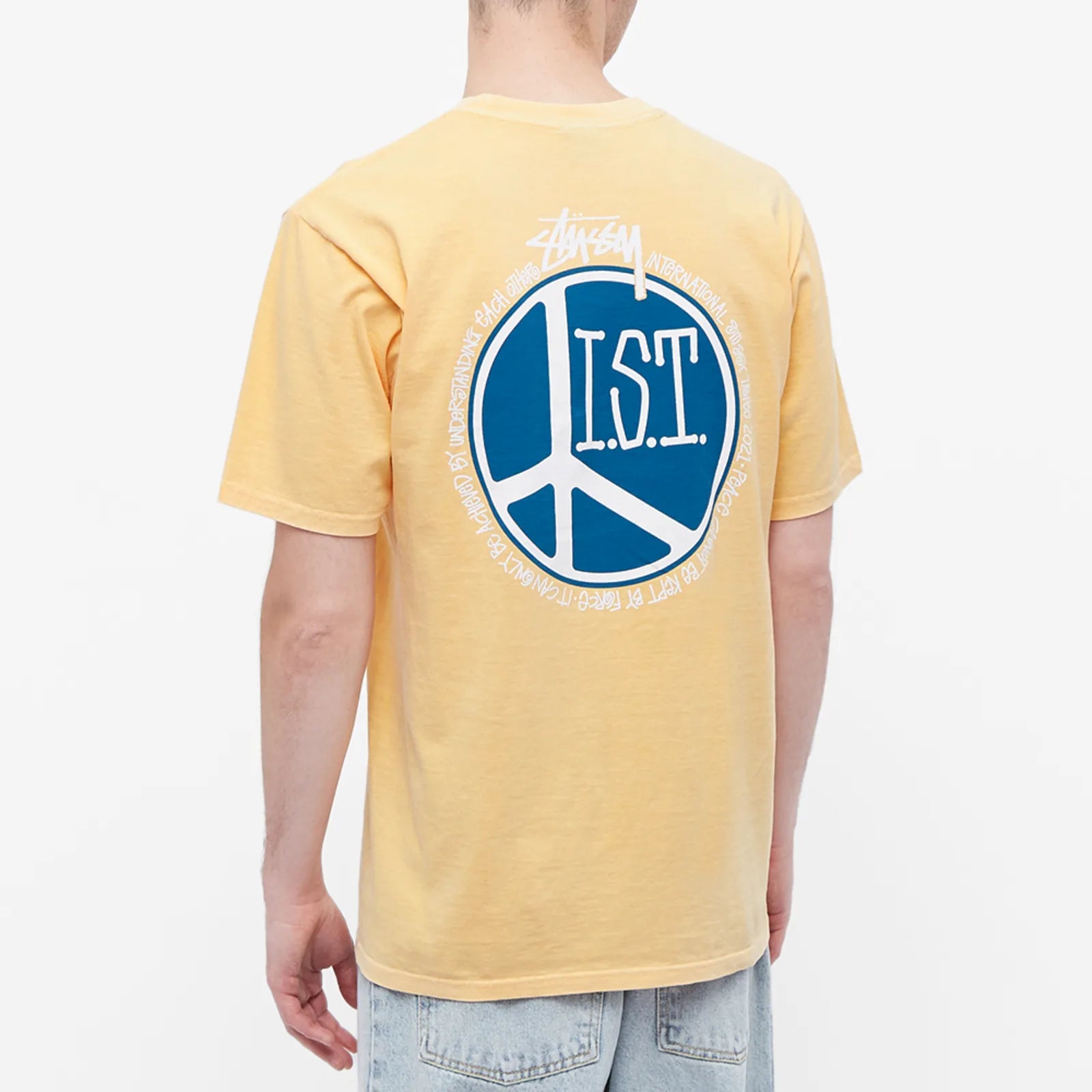 Peace Dot Pigment Dyed Tee Peach