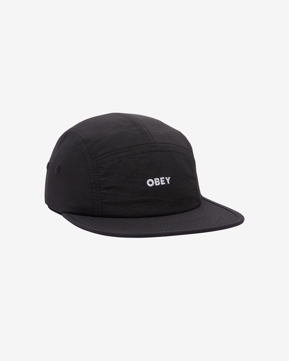 OBEY BOLD NYLON CAMP CAP BLACK