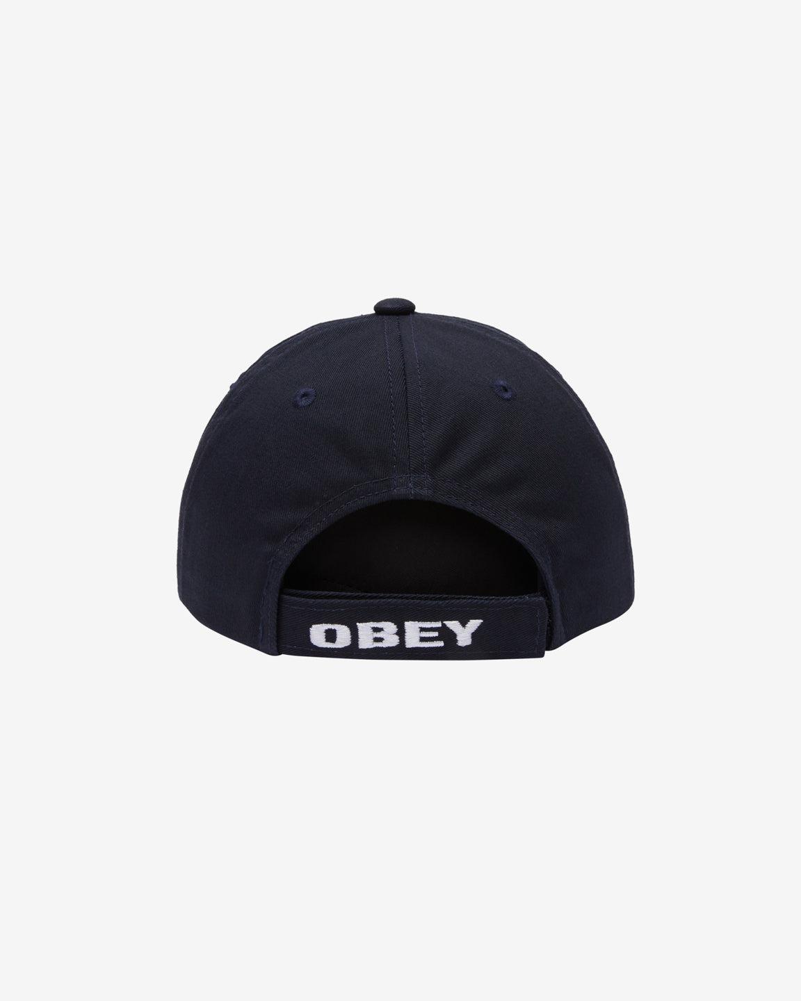 OBEY STAR 6 PANEL VELCRO BACK ACADEMY NAVY