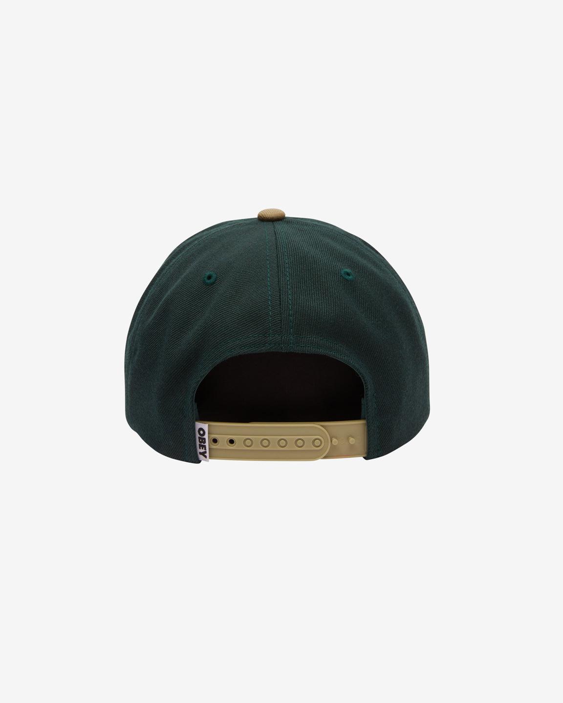 OBEY 2 TONE 6 PANEL SNAPBACK SPRUCE