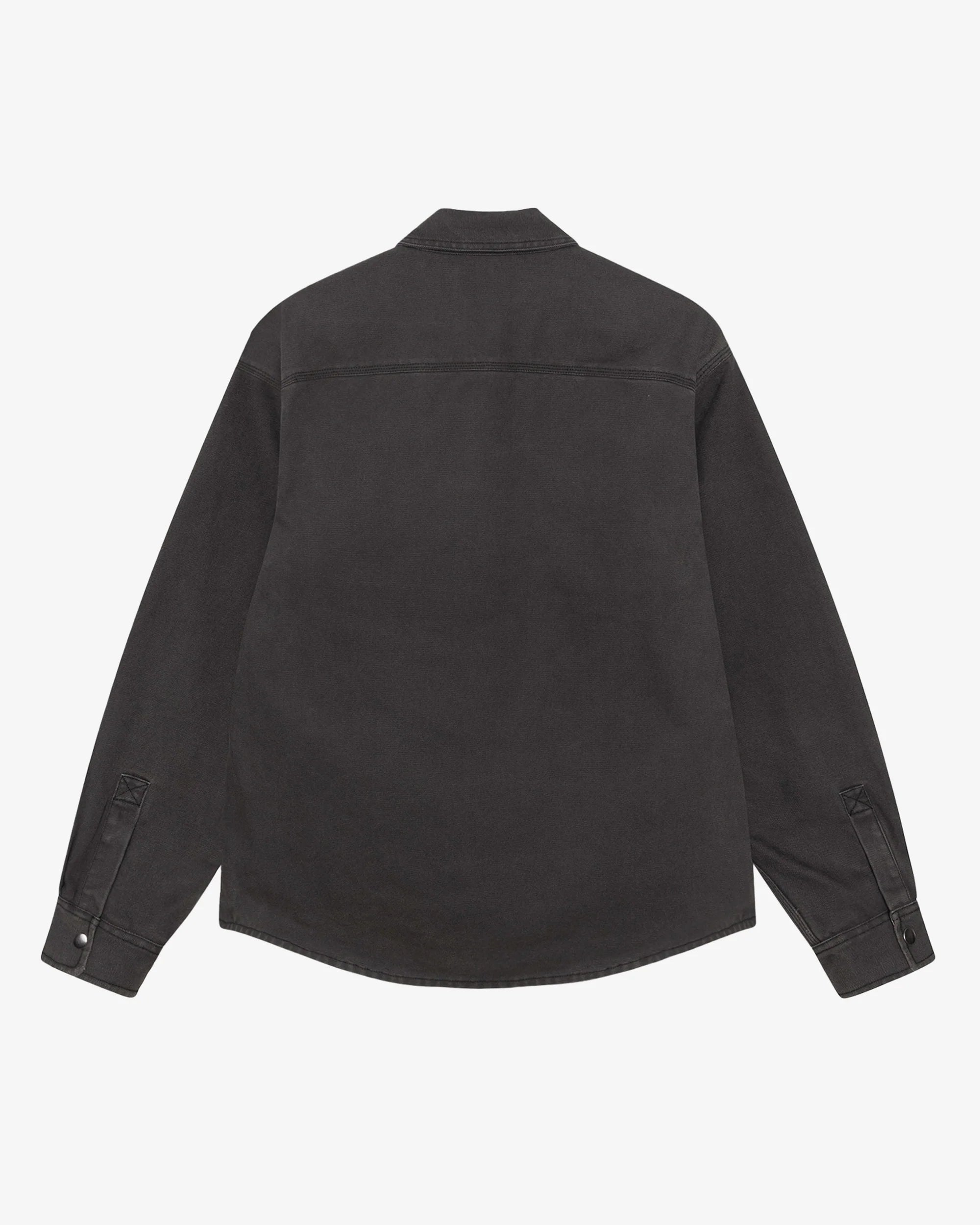 HEAVY WASHED CANVAS SHIRT BLACK