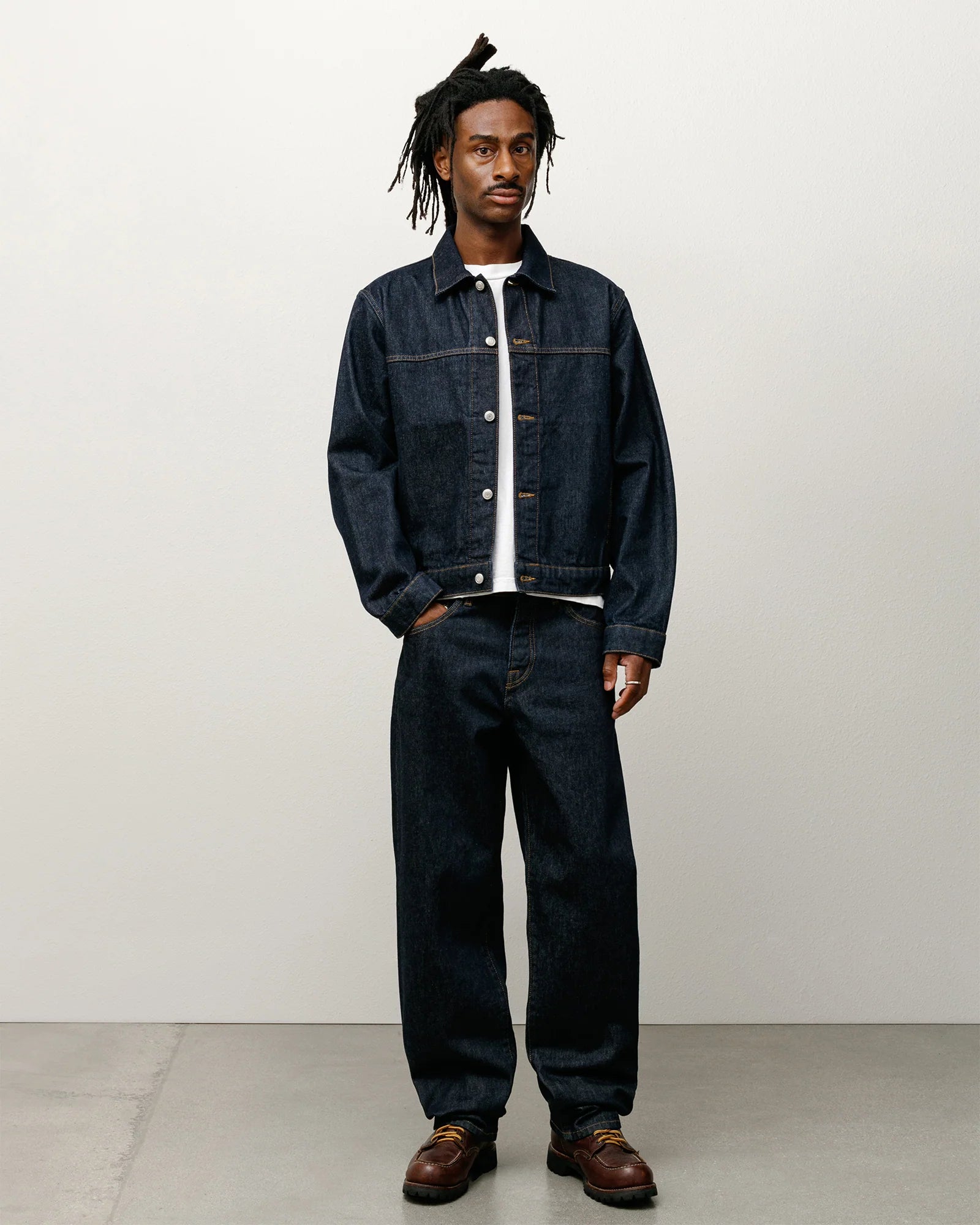 TRUCKER DENIM RINSED INDIGO