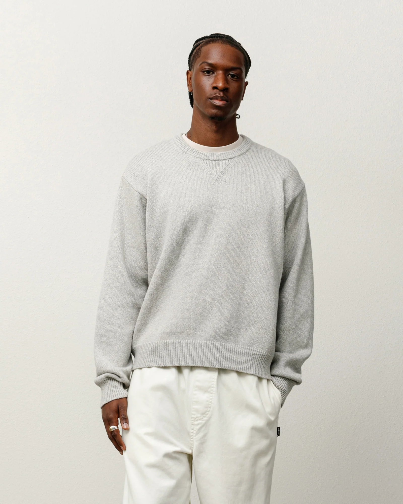 HANDWRITTEN SWEATER HEATHER GREY