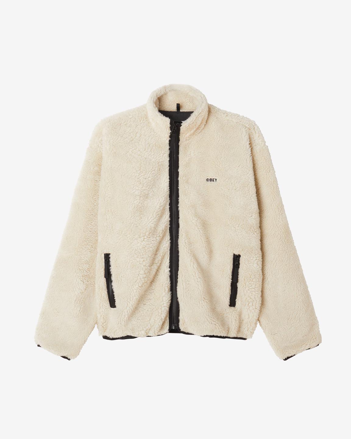 ICON FACE SHERPA JACKET UNBLEACHED