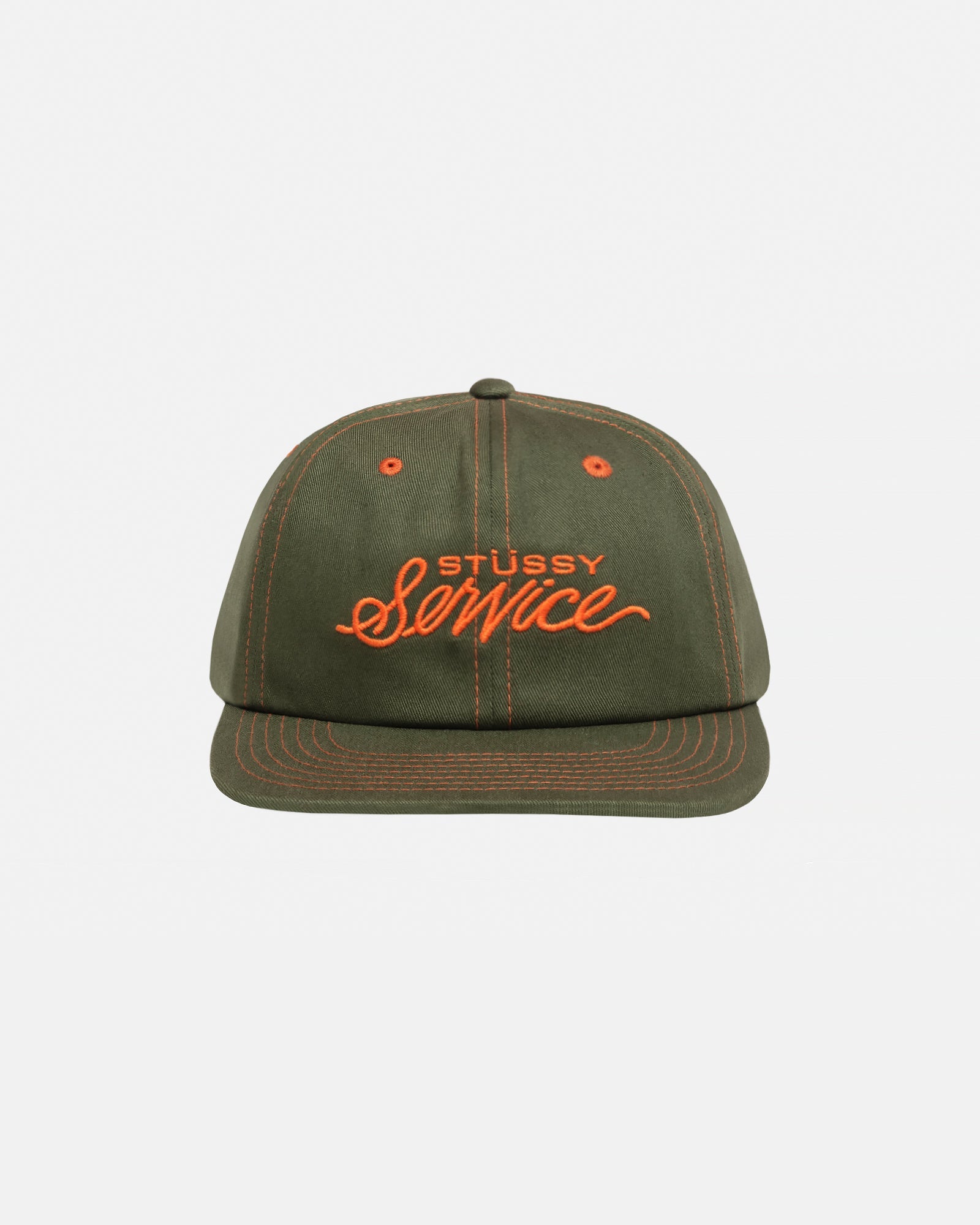 MD STUSSY SERVICE STRAPBACK DEEP OLIVE