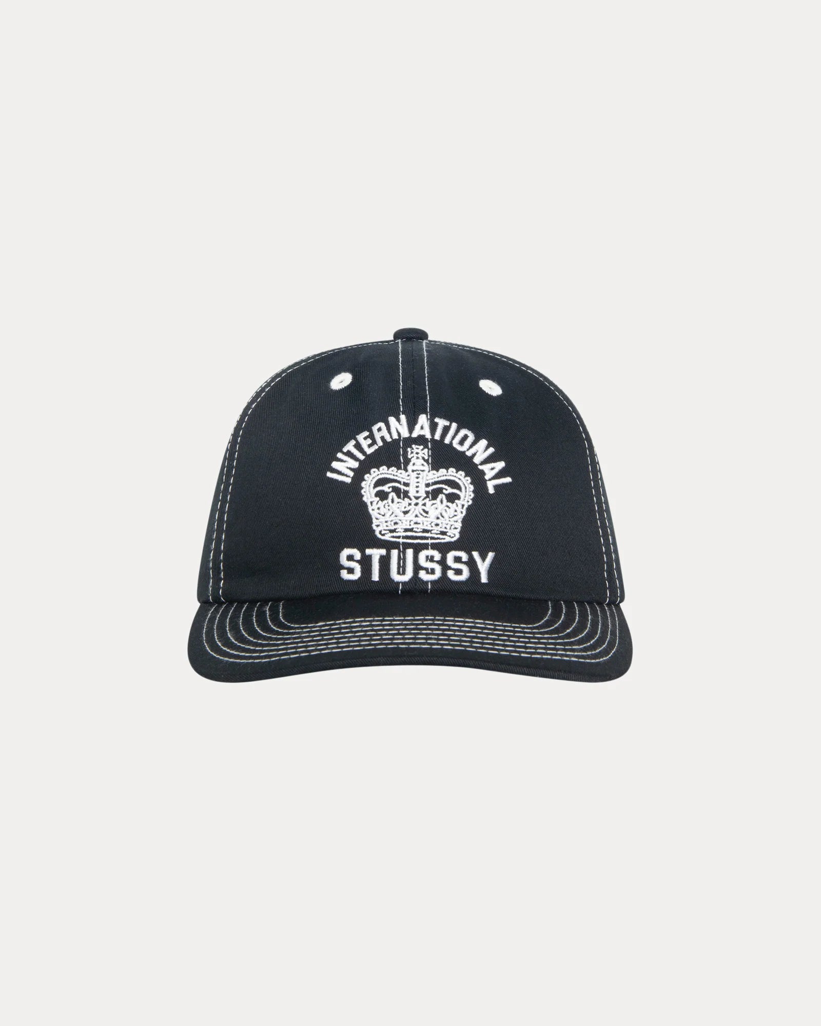 MD INT. CROWN STRAPBACK CAP BLACK