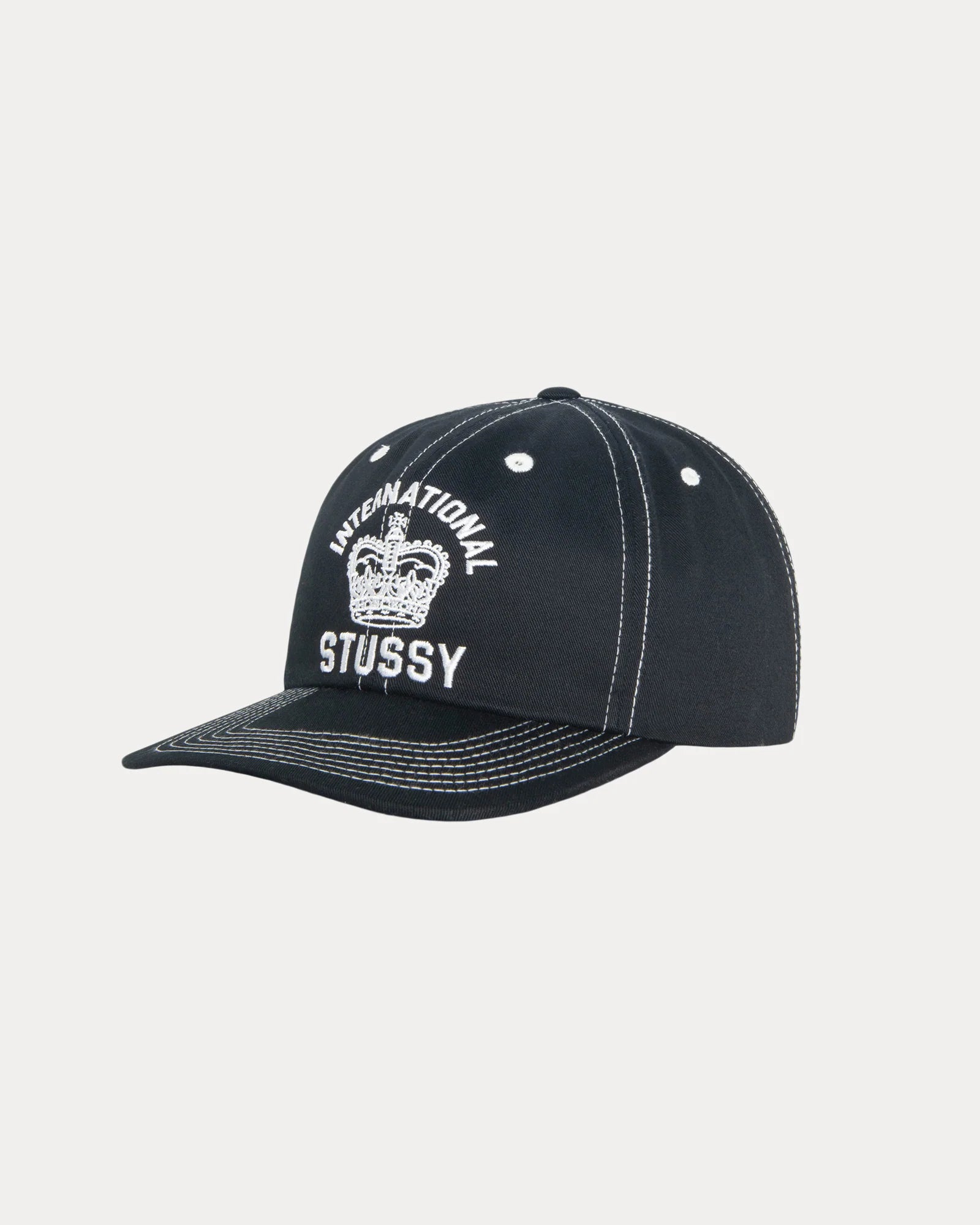 MD INT. CROWN STRAPBACK CAP BLACK