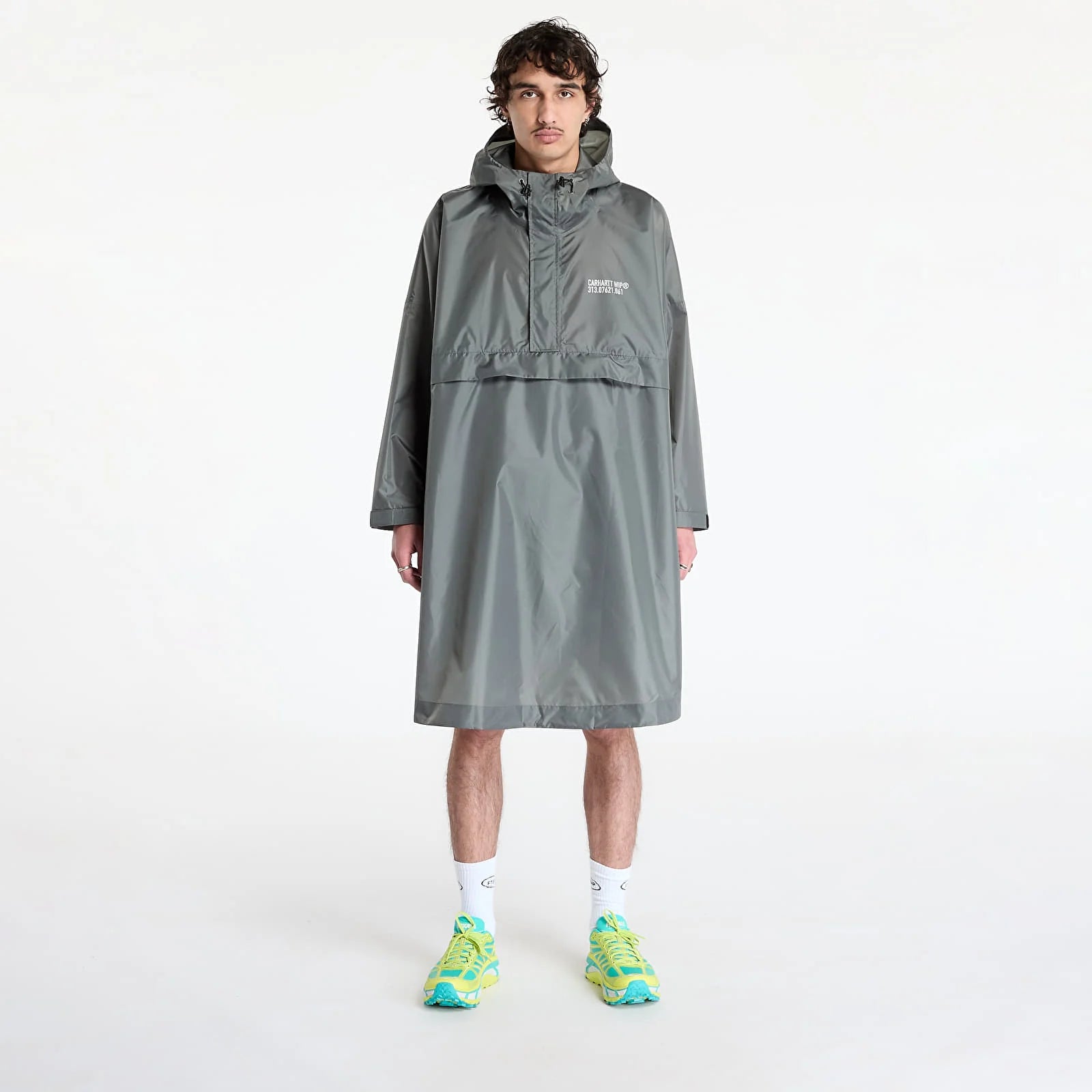 Tour Packable Rain Poncho Smoke green