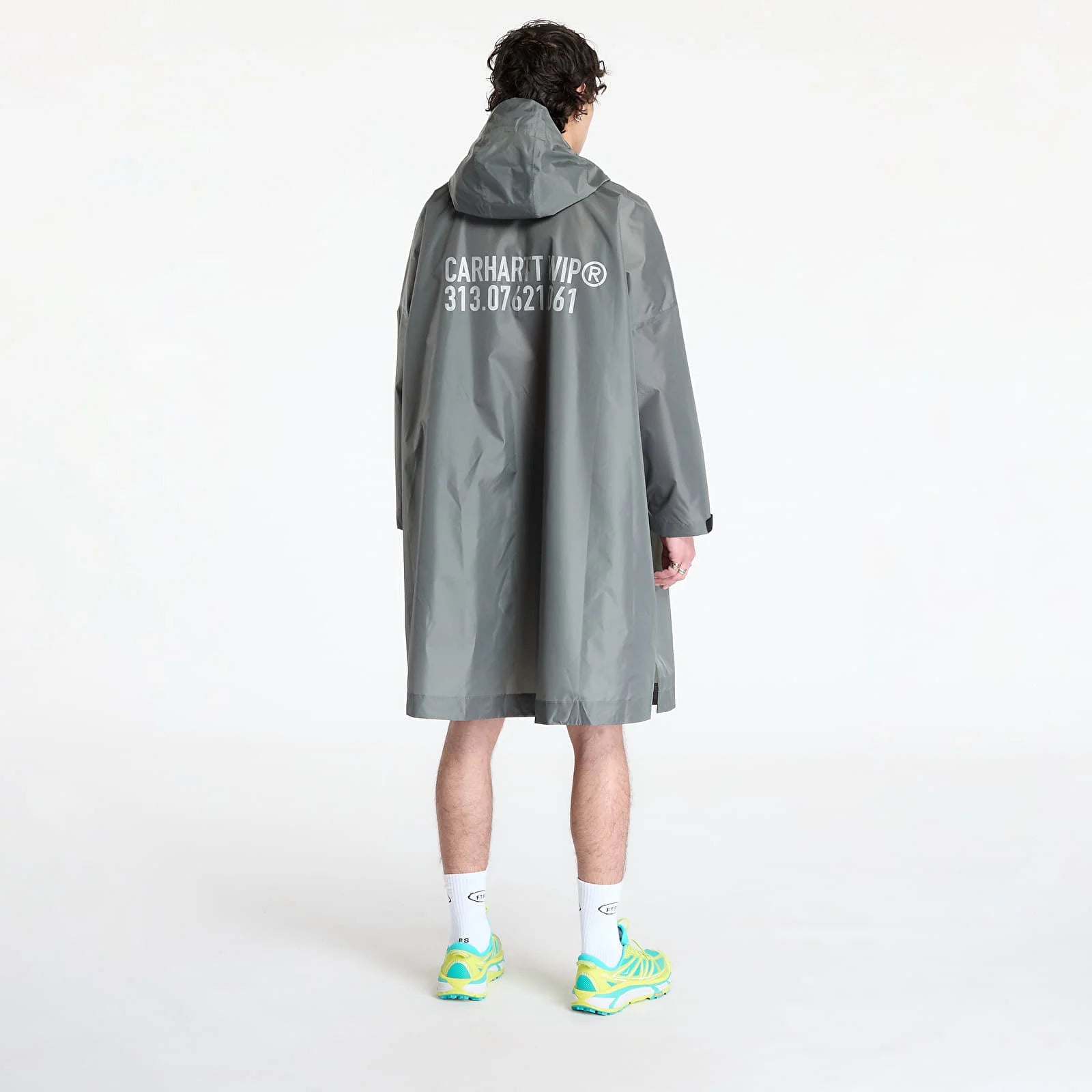 Tour Packable Rain Poncho Smoke green