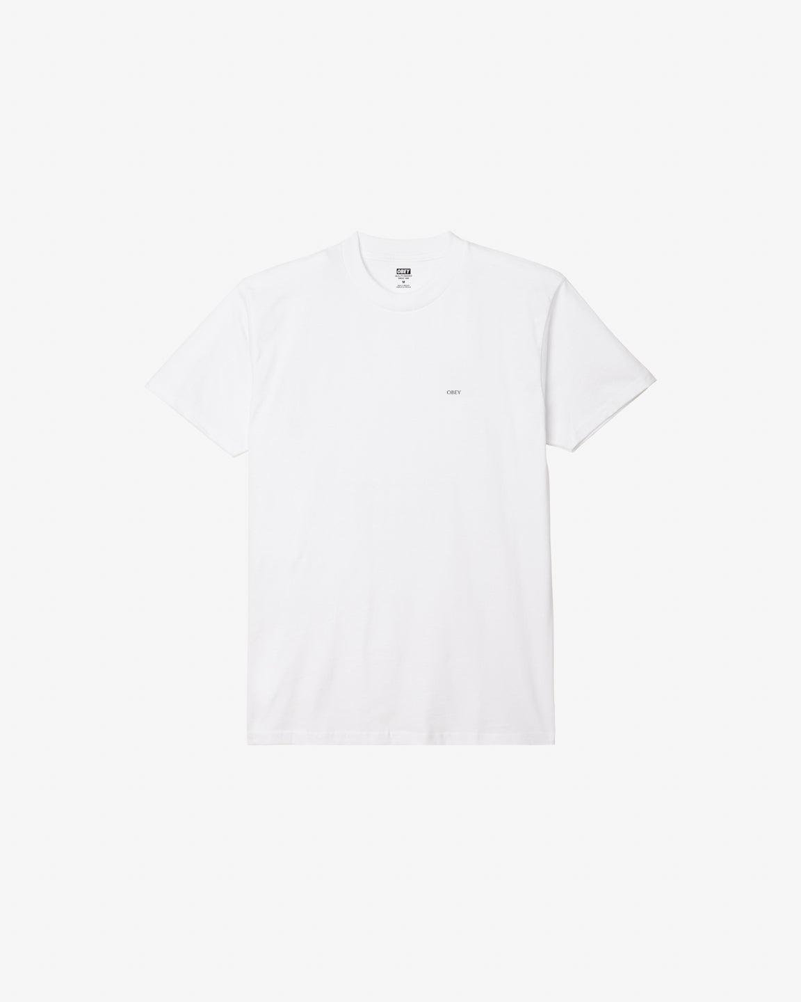 OBEY GEOMETRIC POWER CANVAS WHITET-SHIRT