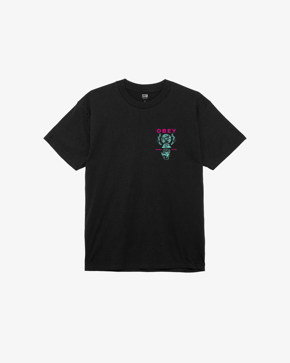 OBEY HELPING HAND BLACK T-SHIRT