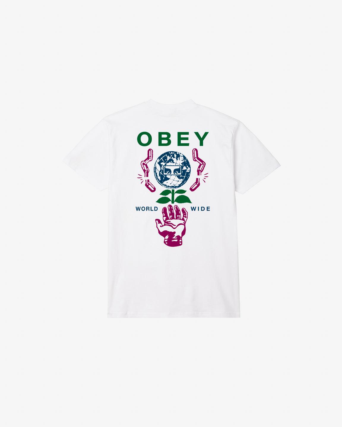 OBEY HELPING HAND WHITE T-SHIRT