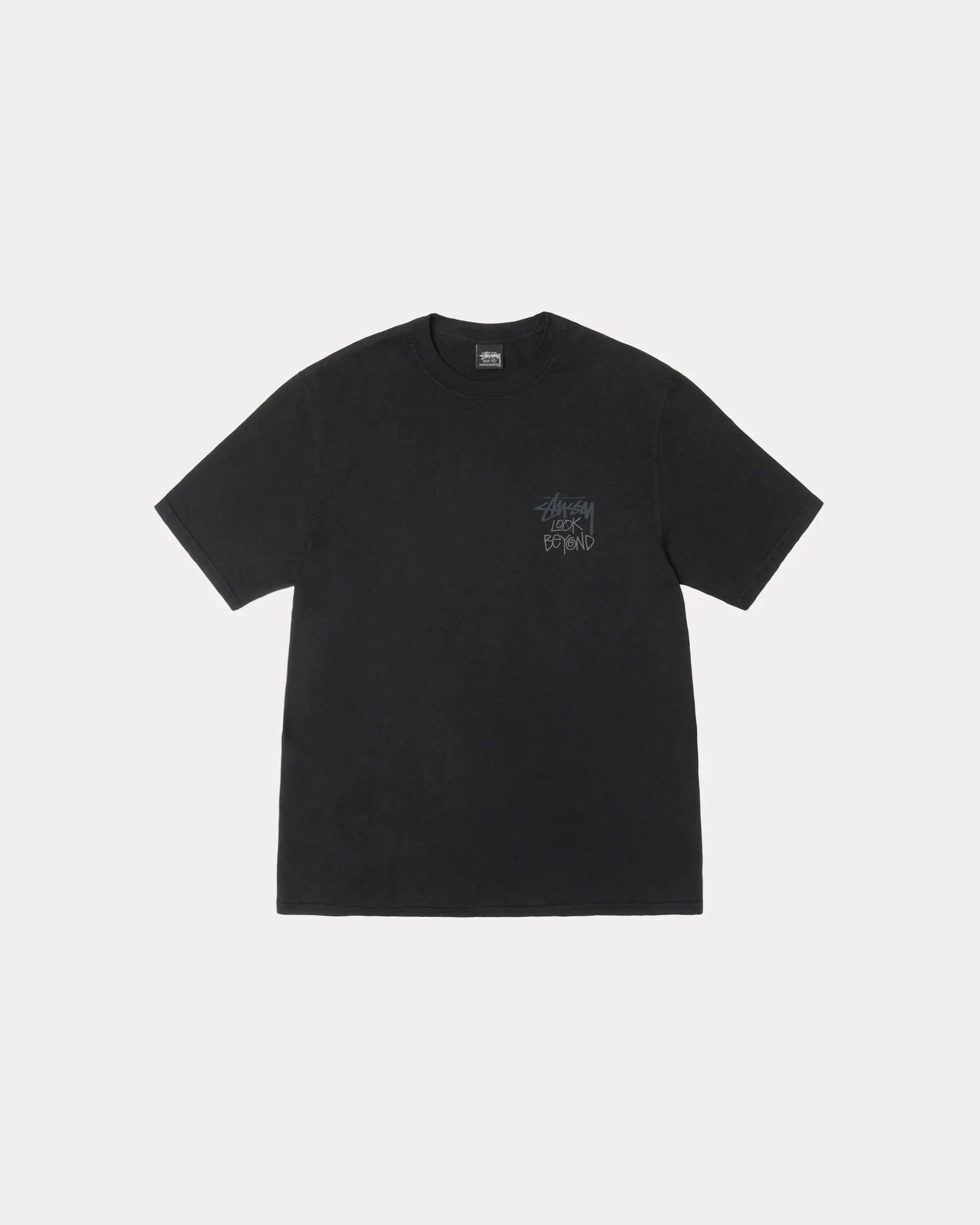 LOOK BEYOND PIG. DYED TEE BLACK