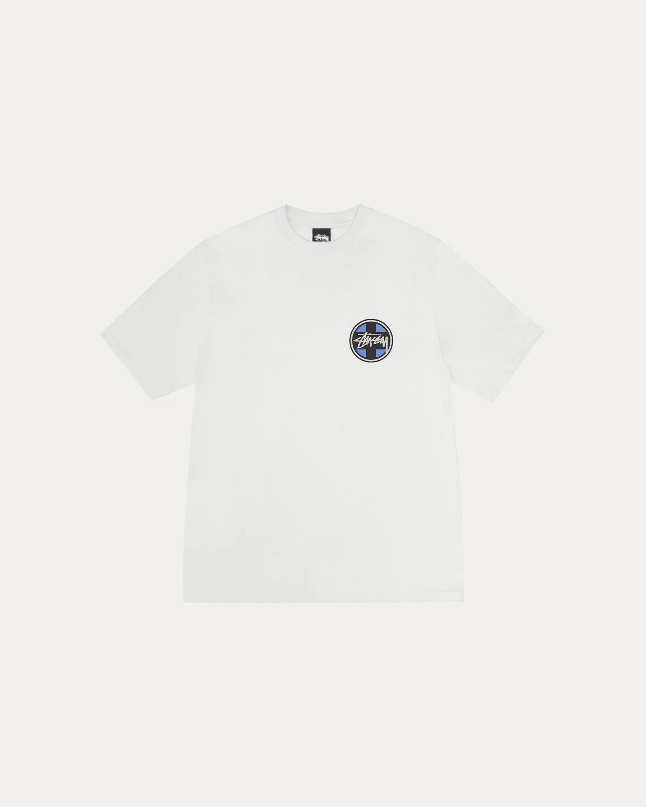CROSS DOT PIG. DYED TEE NATURAL