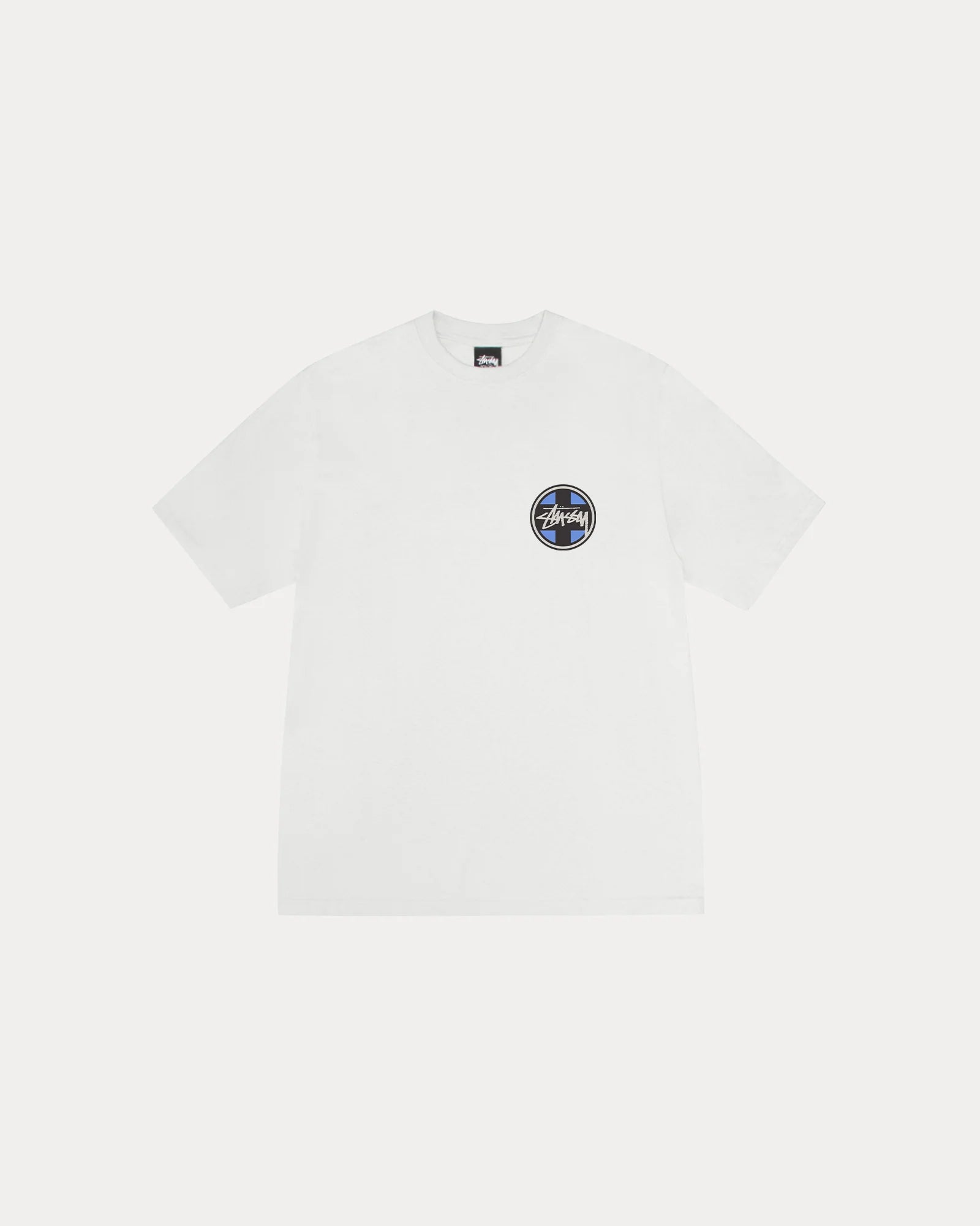 CROSS DOT PIG. DYED TEE NATURAL