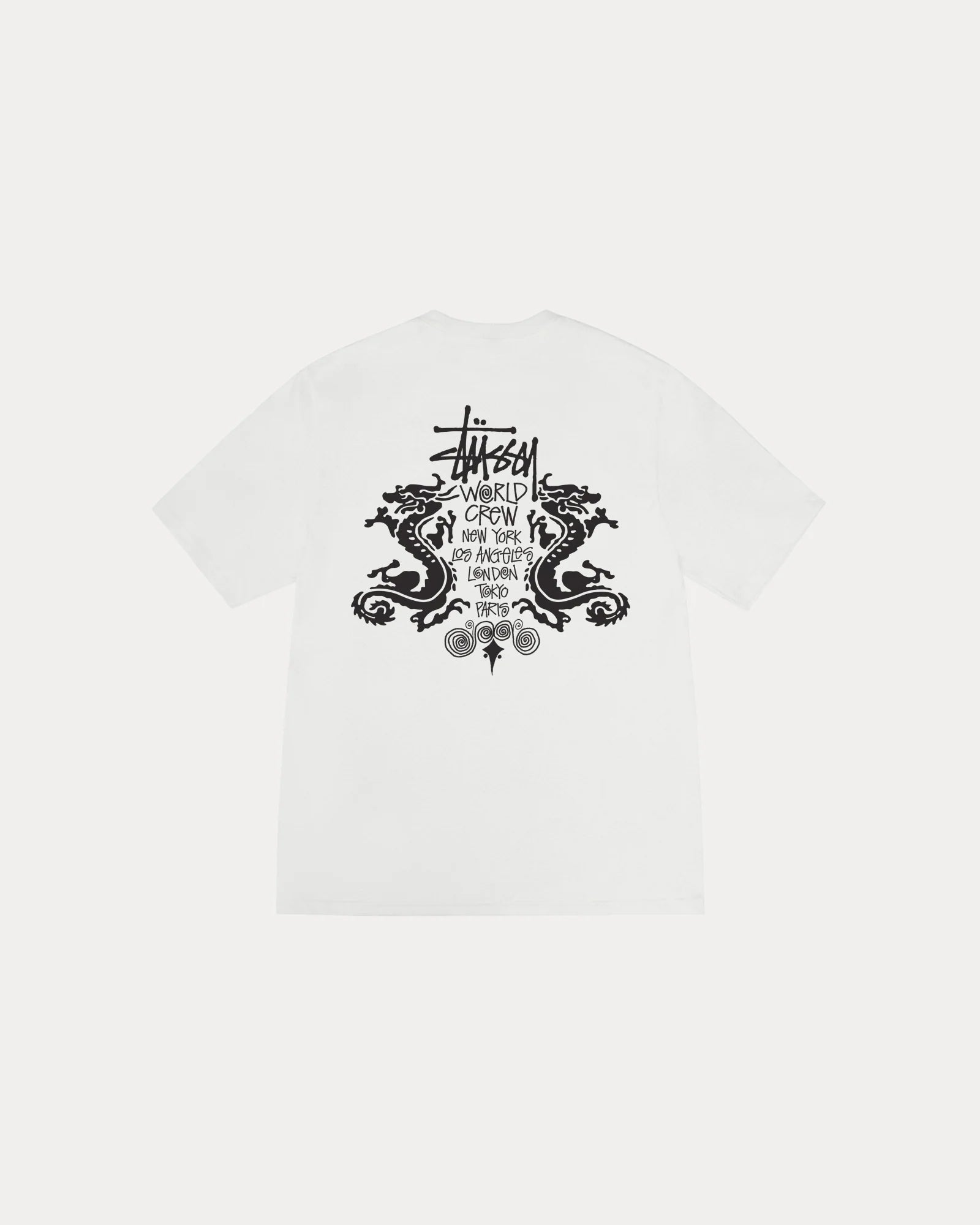 DOUBLE DRAGON PIG. DYED TEE NATURAL