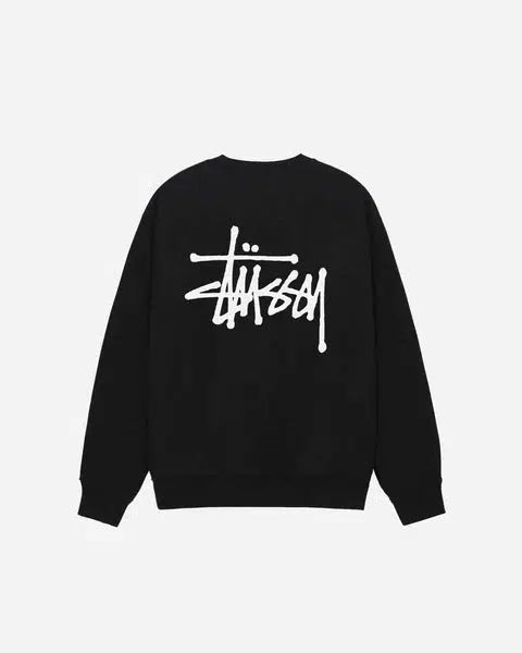 BASIC STUSSY CREW BLACK – Neighborhood