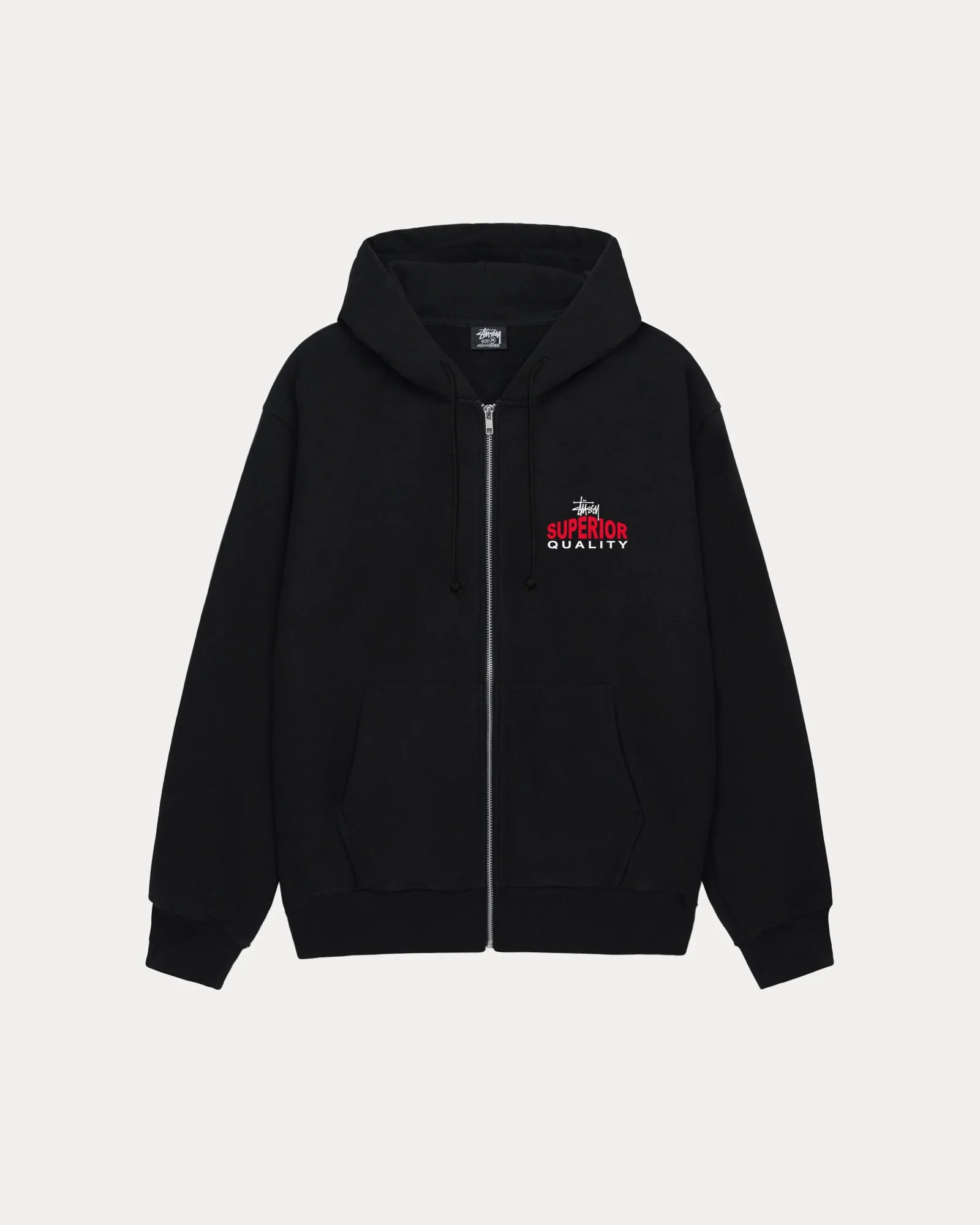 SUPERIOR QUALITY ZIP HOOD BLACK