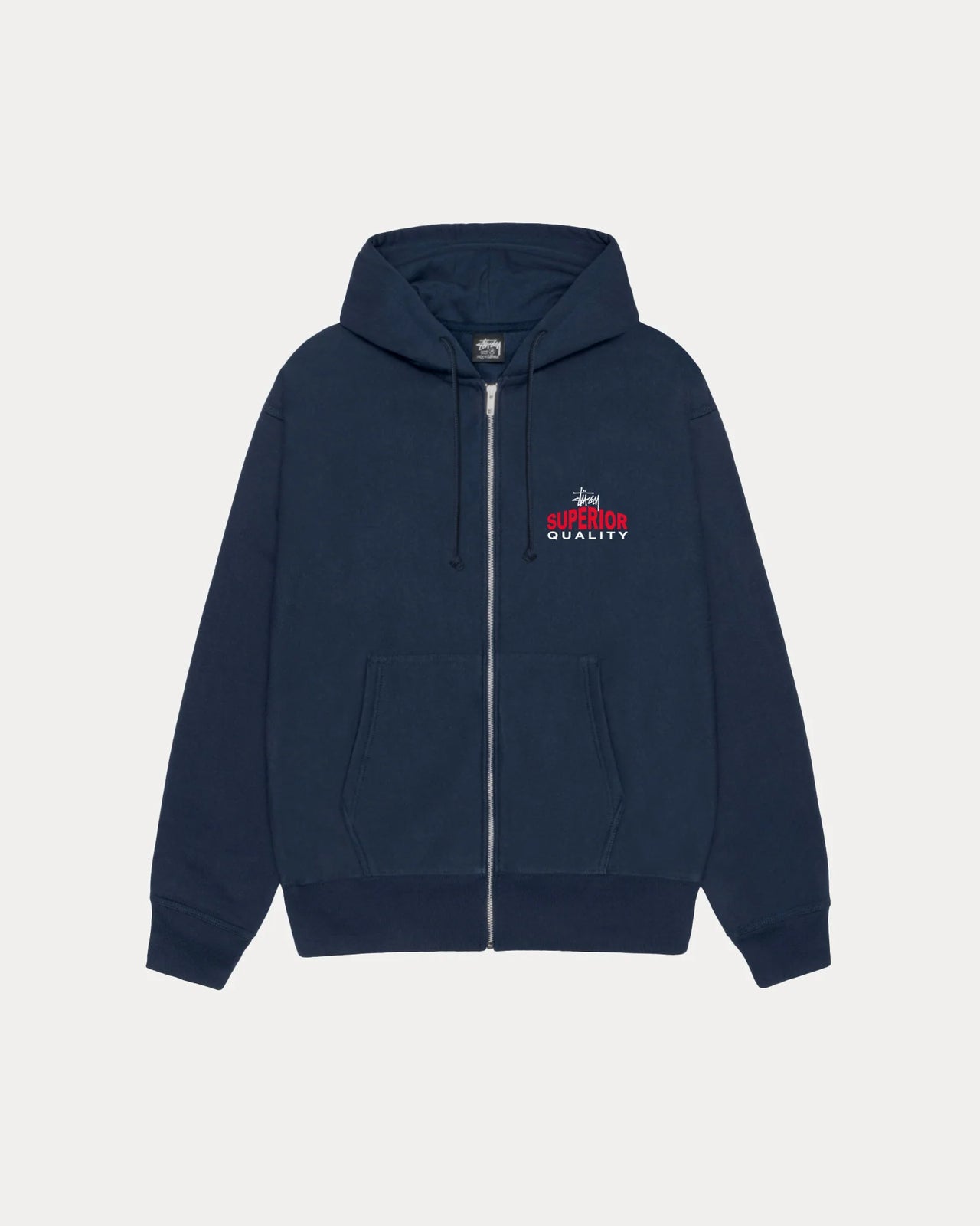 SUPERIOR QUALITY ZIP HOOD NAVY