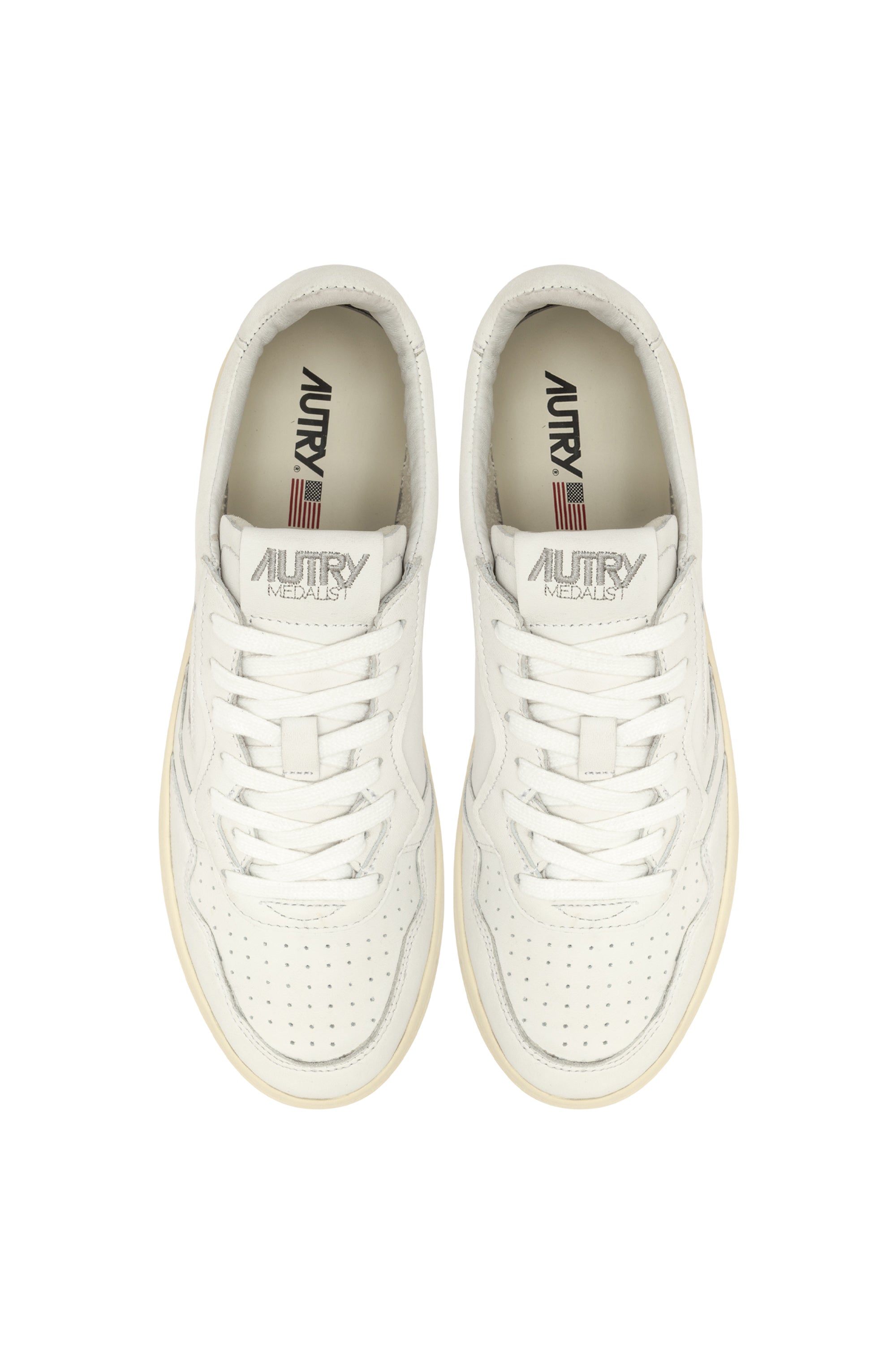 MEDALIST LOW WOM LEAT/LEAT WHT/WHT