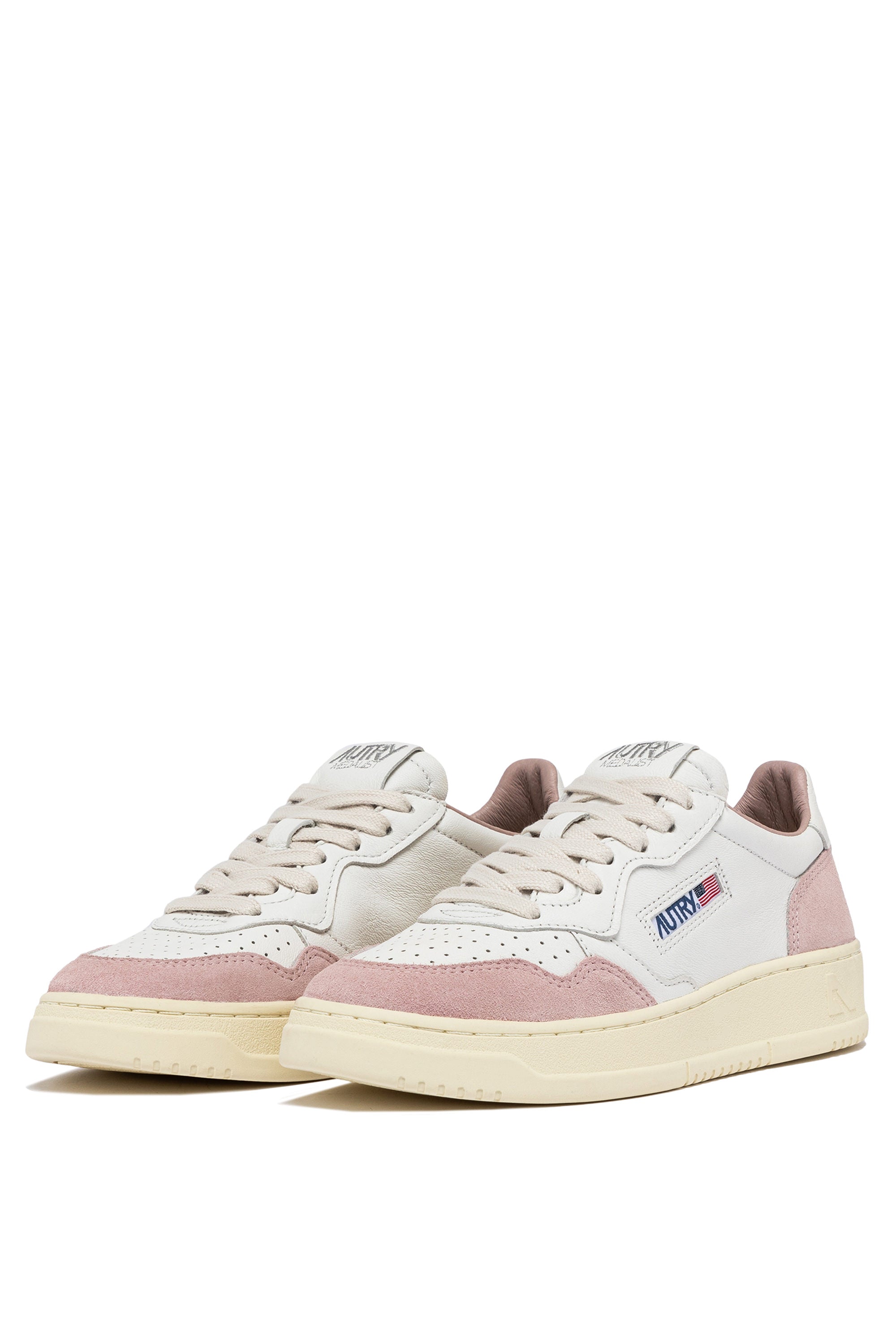MEDALIST LOW WOM LEAT/SUEDE WHT/GOLD
