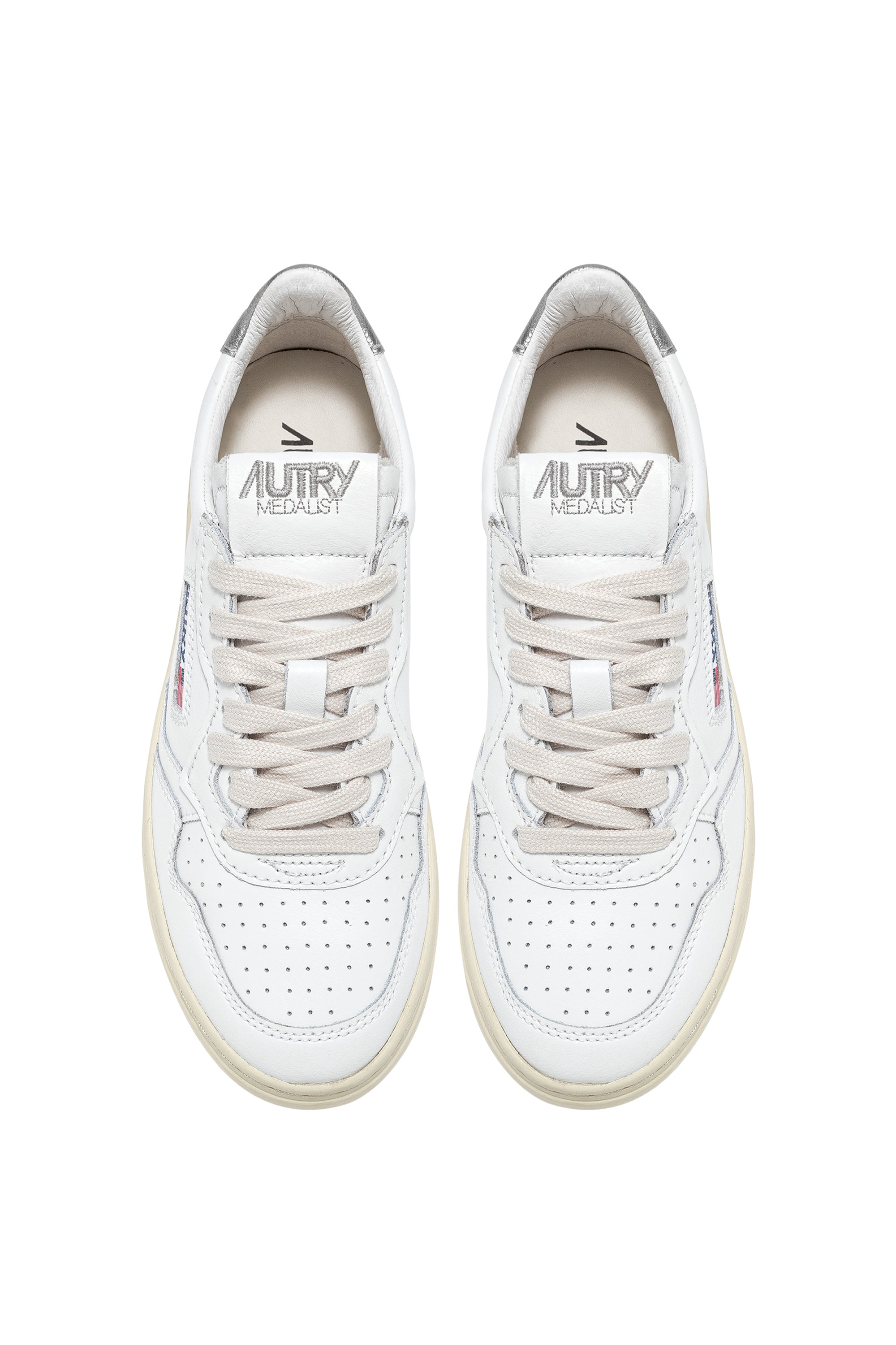 MEDALIST LOW WOM LEAT/LEAT WHT/SILVER