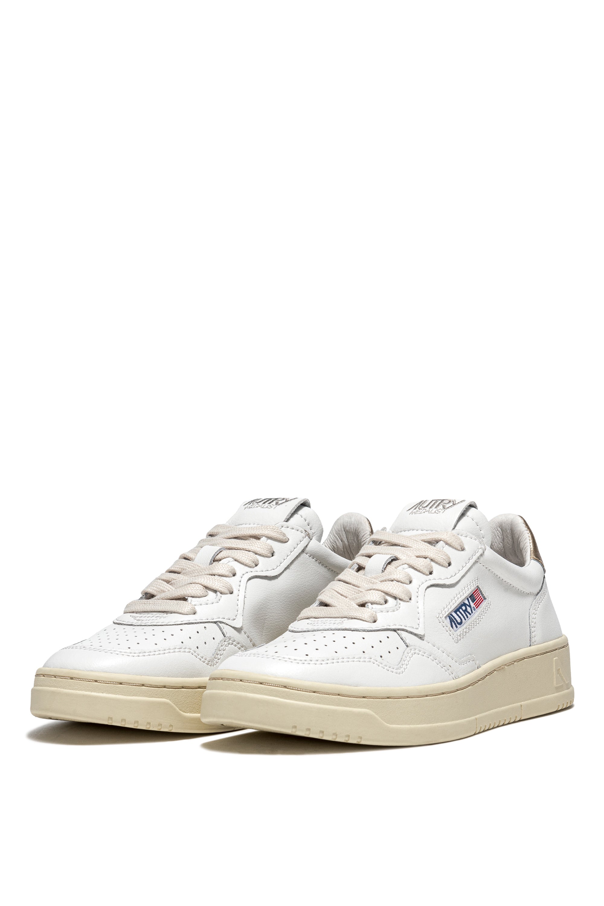 MEDALIST LOW WOM LEAT/LEAT WHT/GOLD