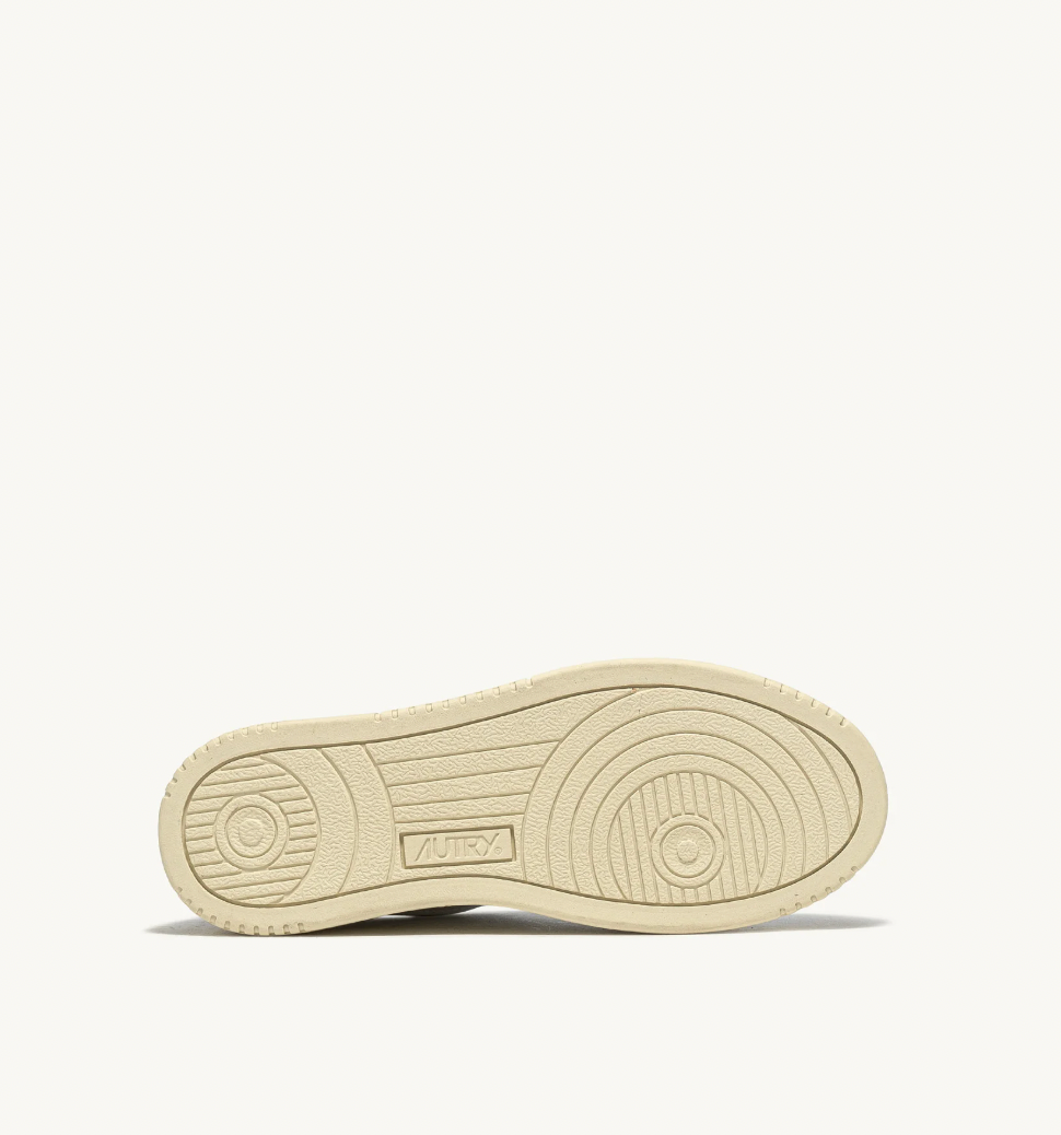 MEDALIST LOW SNEAKERS IN WHITE AND RED LEATHER