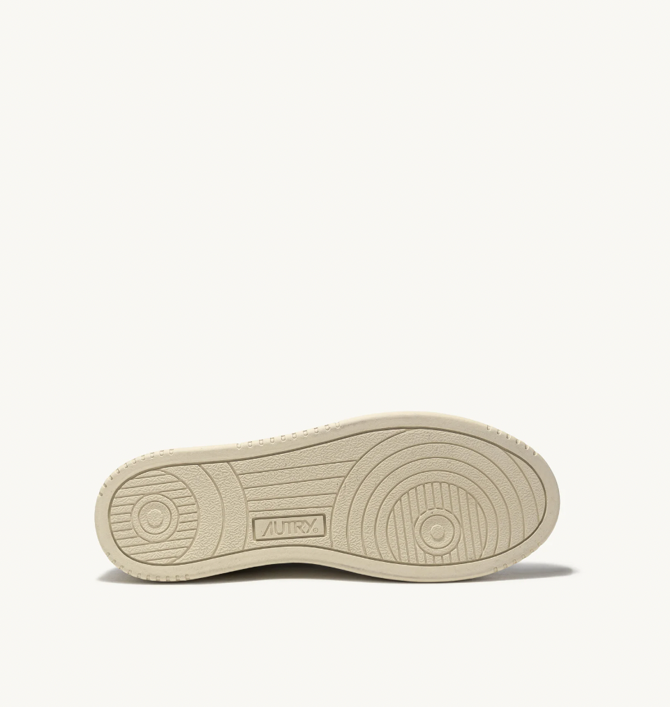 MEDALIST LOW SNEAKERS IN WHITE AND AMAZON LEATHER AND BEIGE SUEDE