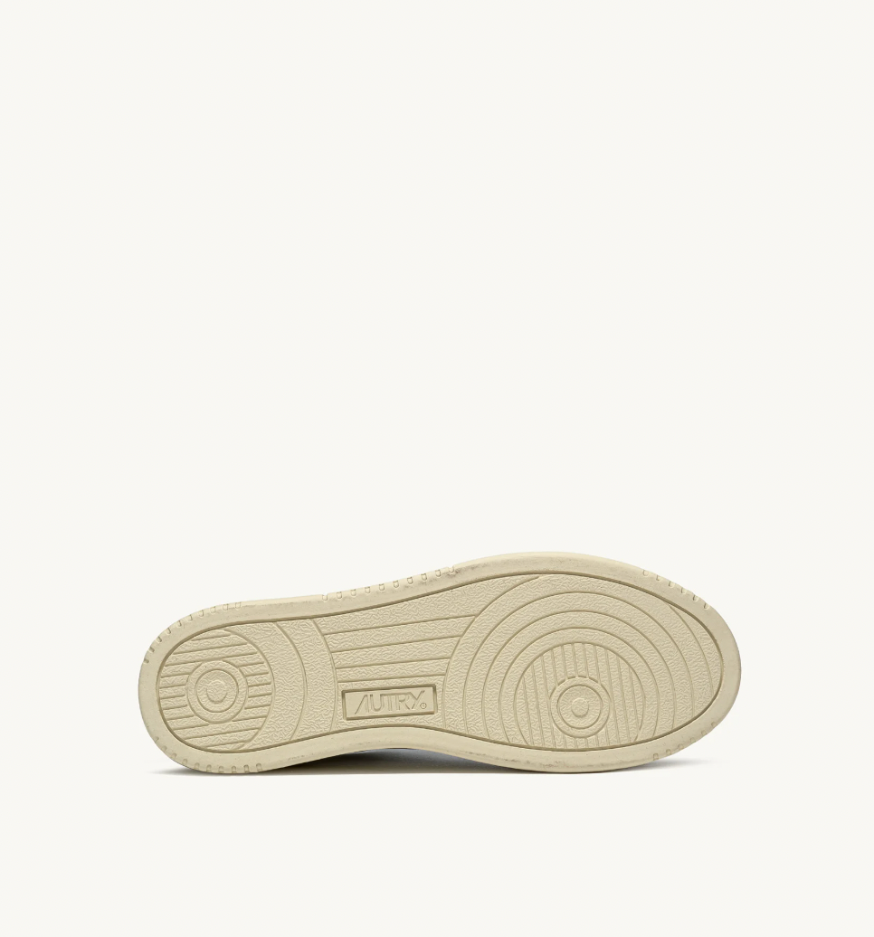 MEDALIST LOW SNEAKERS IN WHITE AND RED LEATHER AND BEIGE SUEDE