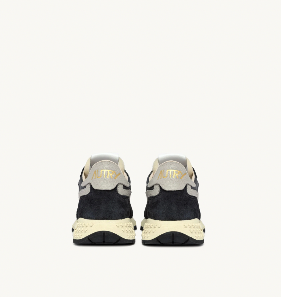 REELWIND LOW SNEAKERS IN BLACK NYLON AND SUEDE