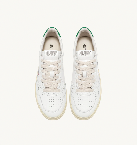 MEDALIST LOW MAN LEAT/LEAT WHT/GREEN