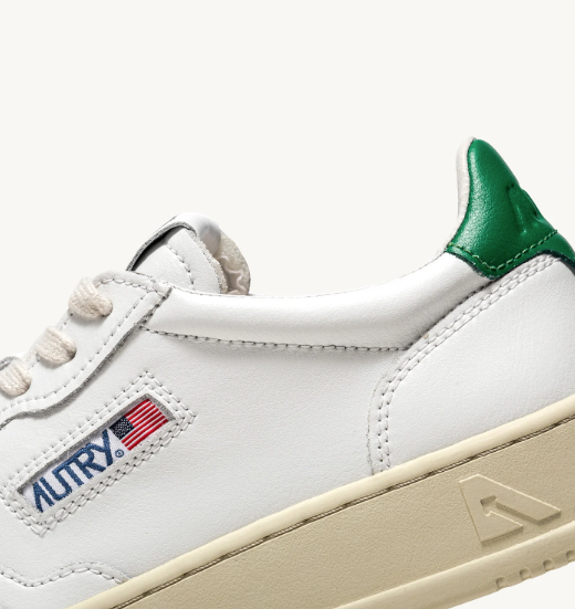 MEDALIST LOW MAN LEAT/LEAT WHT/GREEN