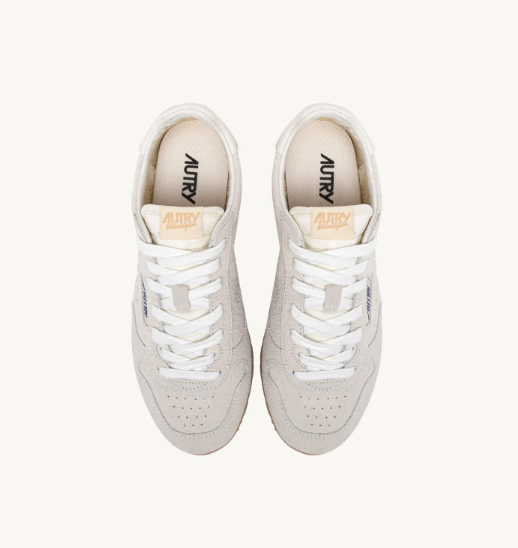 WINDSPIN LOW MAN PERFOR/SUEDE OFF WHITE