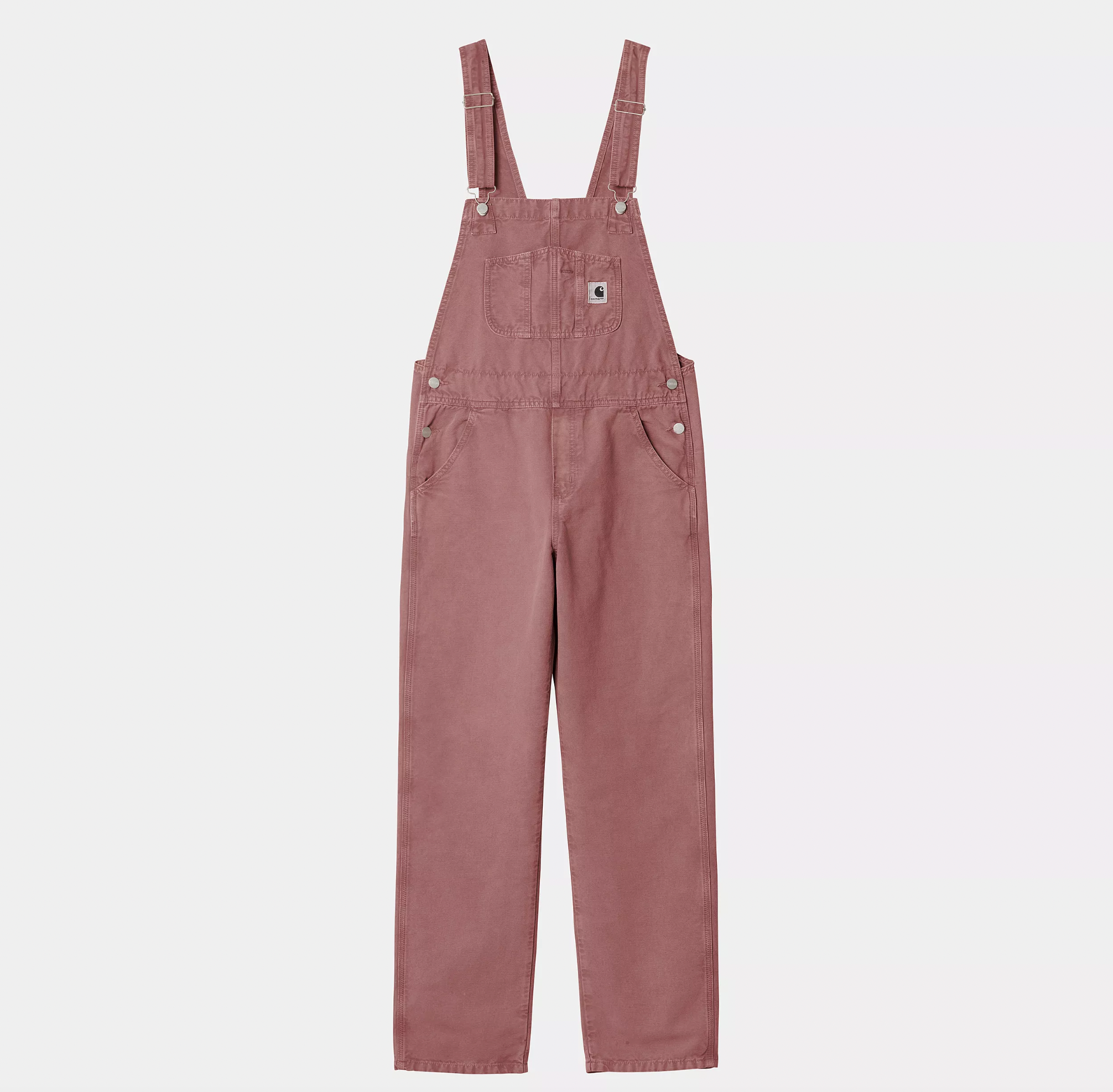 W' Bib Overall Straight dusky pink