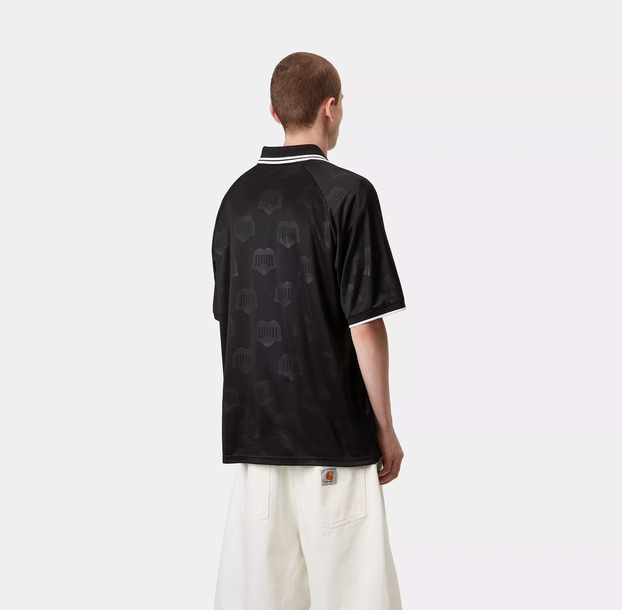 S/S HarttÉs Football T-Shirt jacquard/black