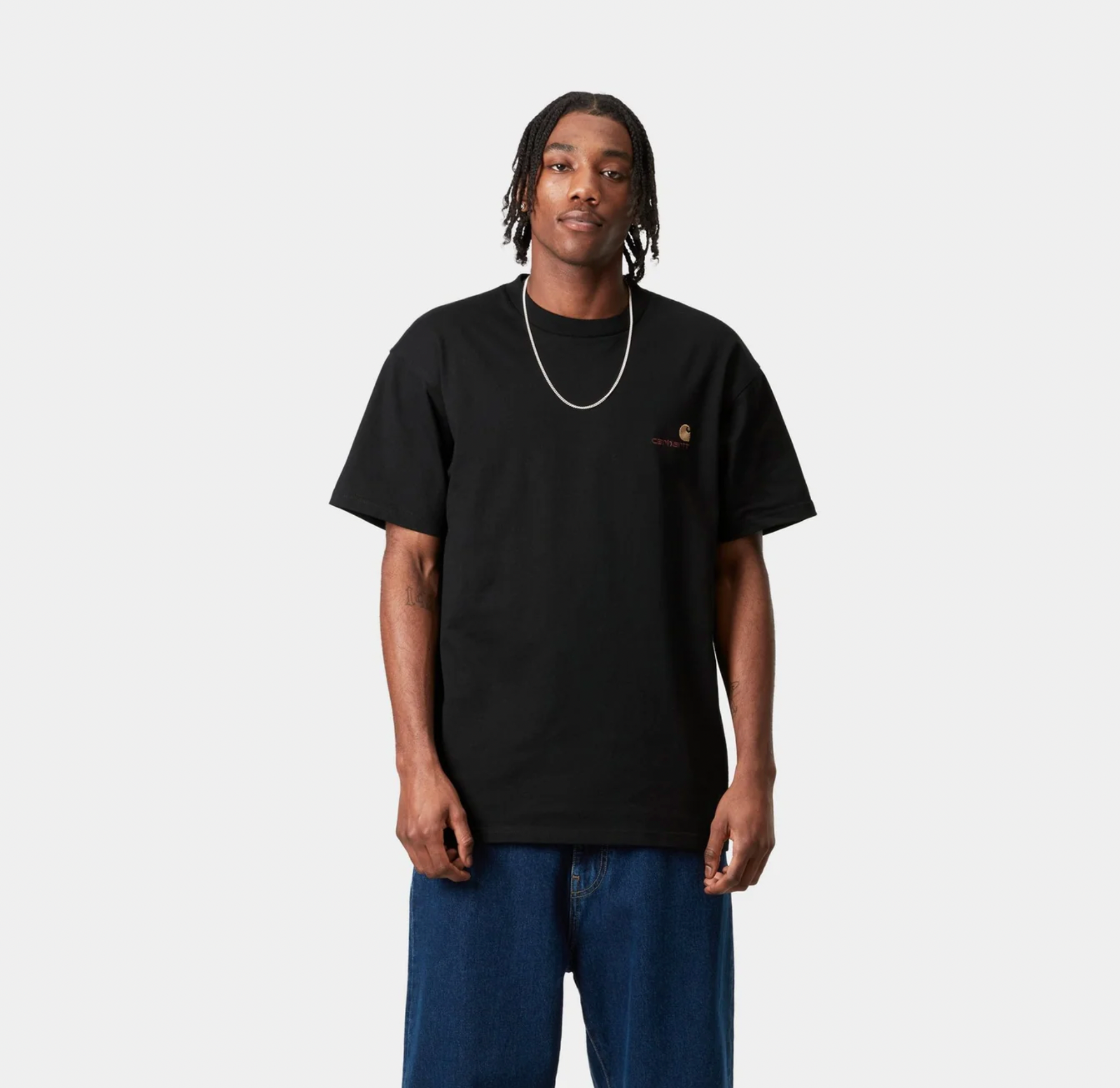 S/S American Script T-Shirt Black