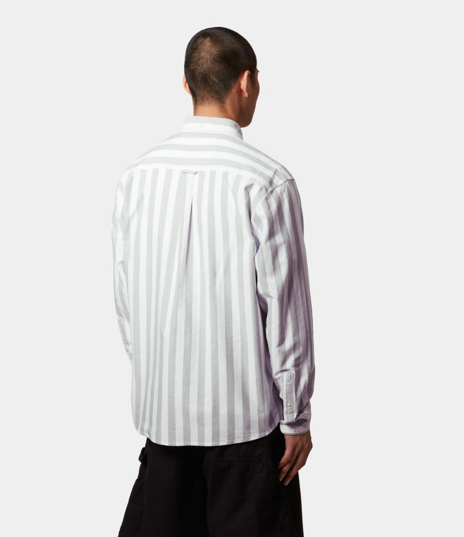 L/S Dillion Shirt park/white