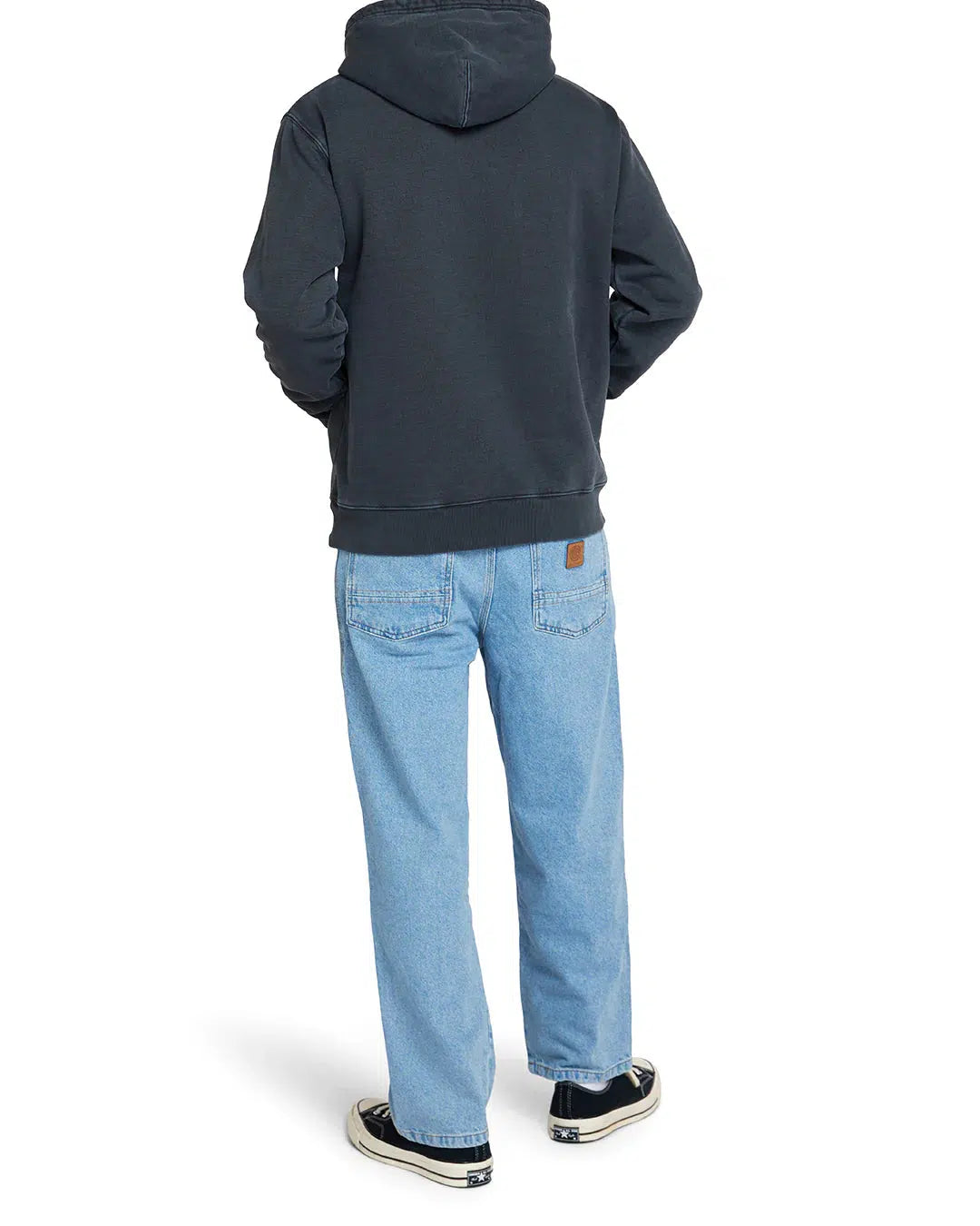 Garment Dyed Shield Hoodie Anthracite