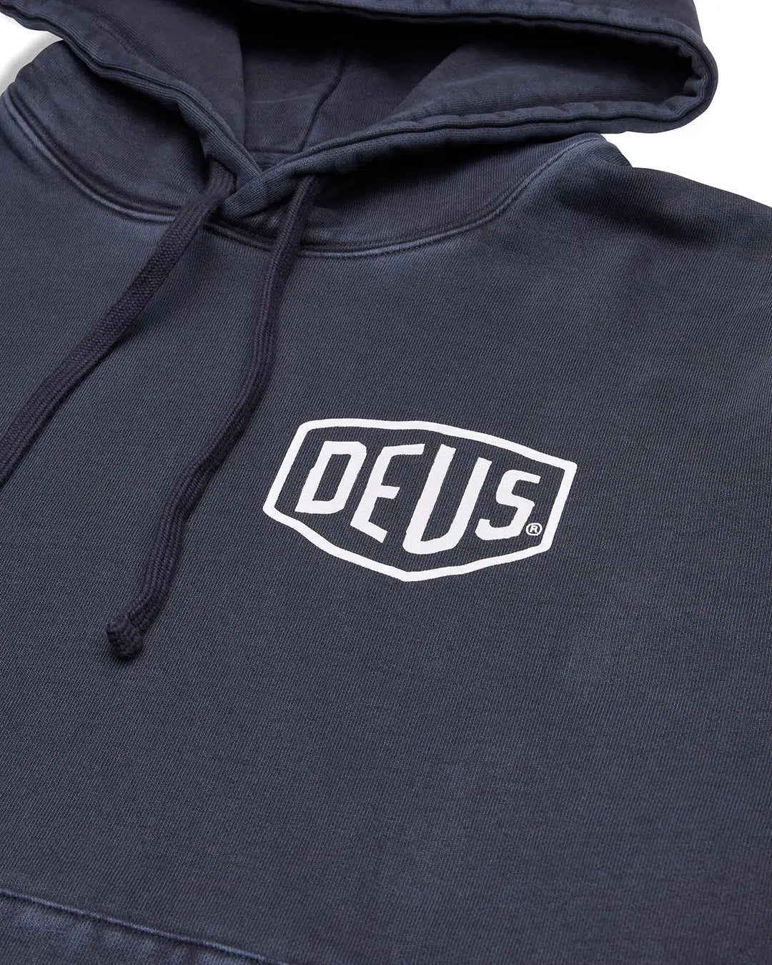 Garment Dyed Shield Hoodie Anthracite