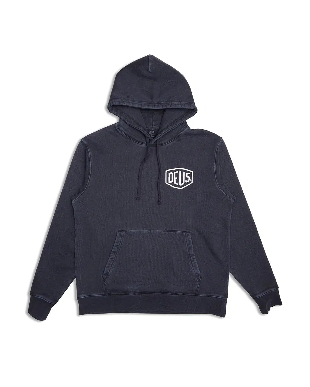 Garment Dyed Shield Hoodie Anthracite