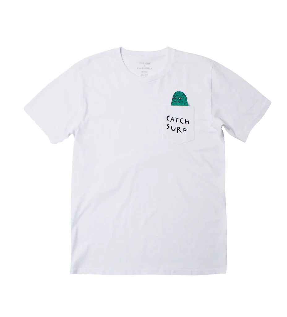 Lurker Pocket S/S Tee White