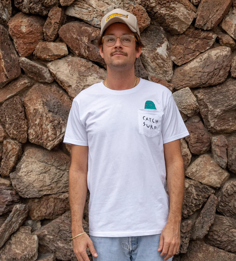 Lurker Pocket S/S Tee White