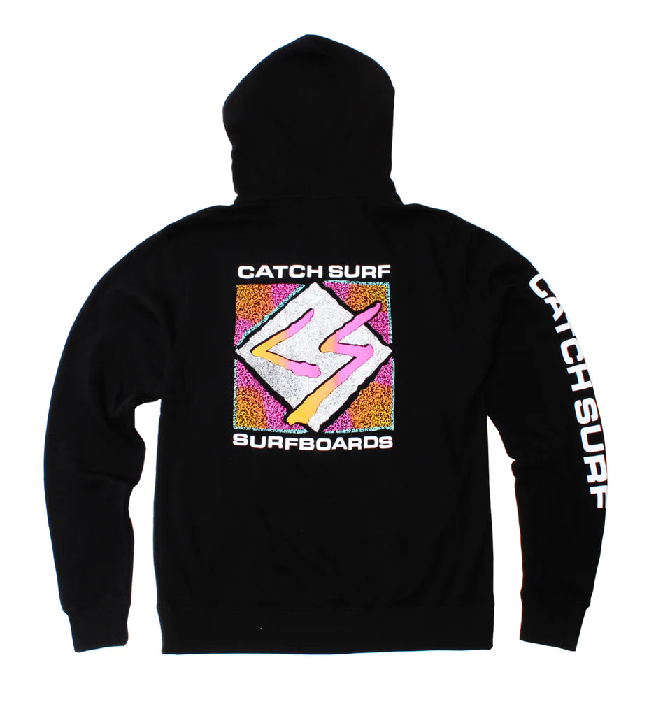 Studio Zip Hooded Fleece Black