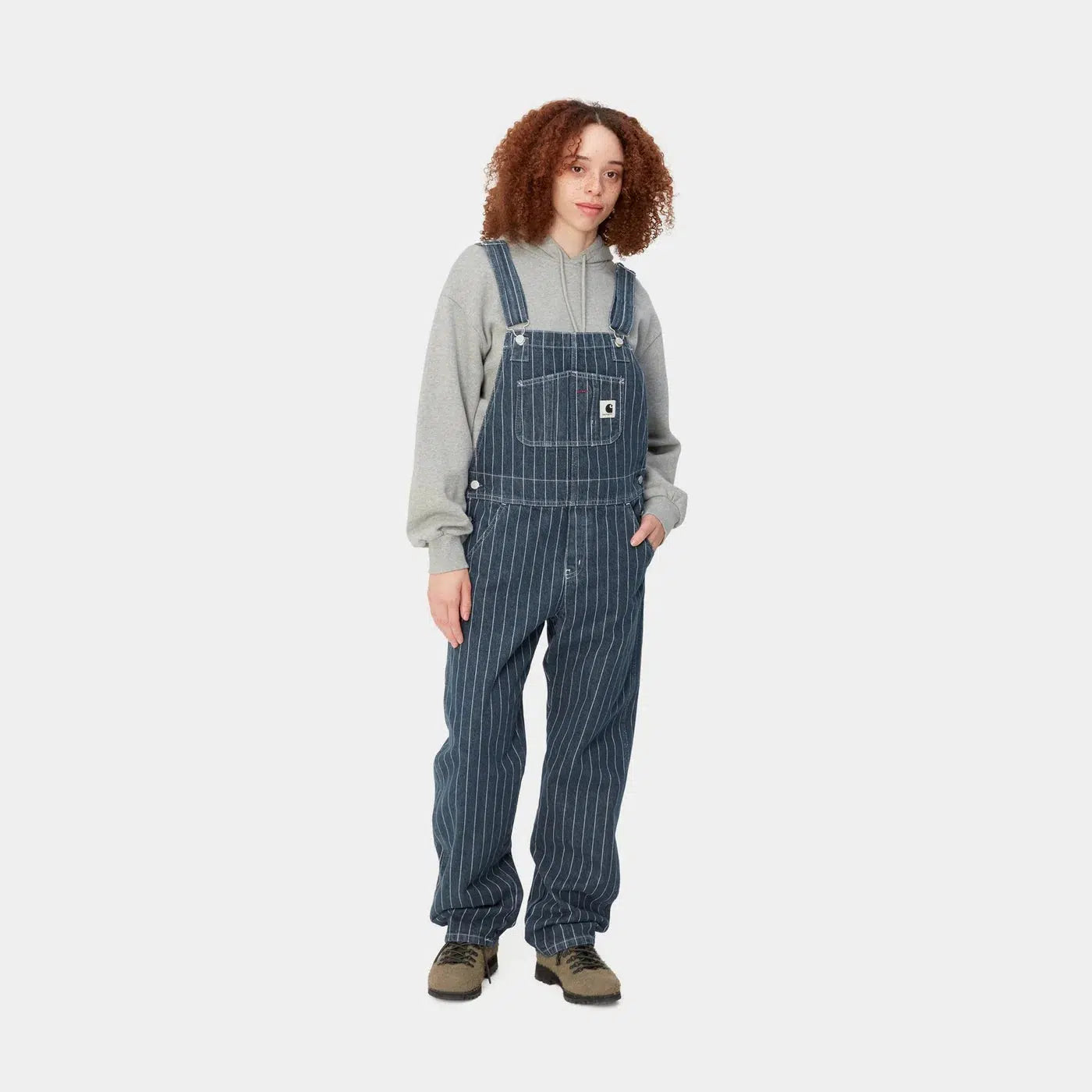 W' Orlean Bib Overall Straight Orlean Stripe Blue White
