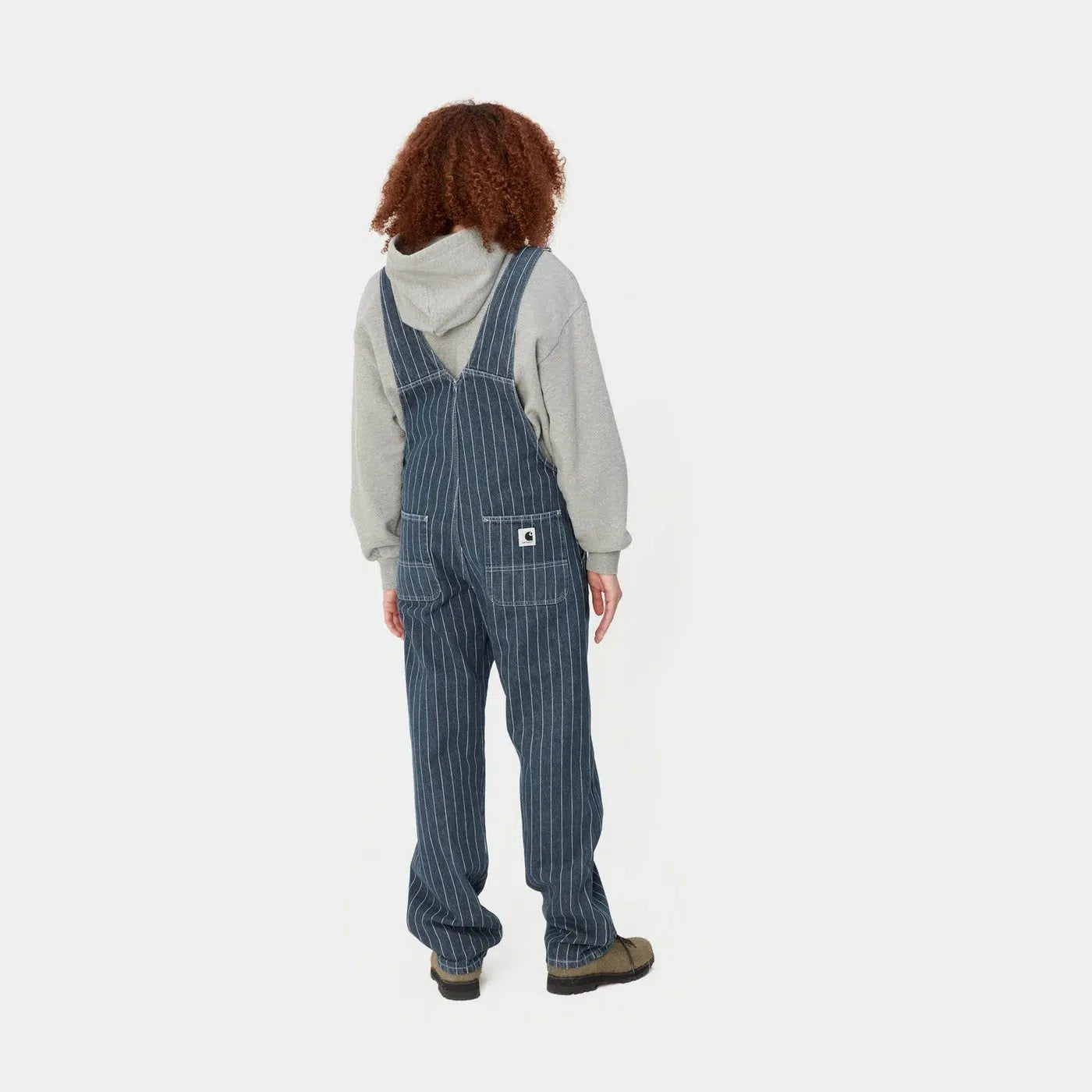 W' Orlean Bib Overall Straight Orlean Stripe Blue White
