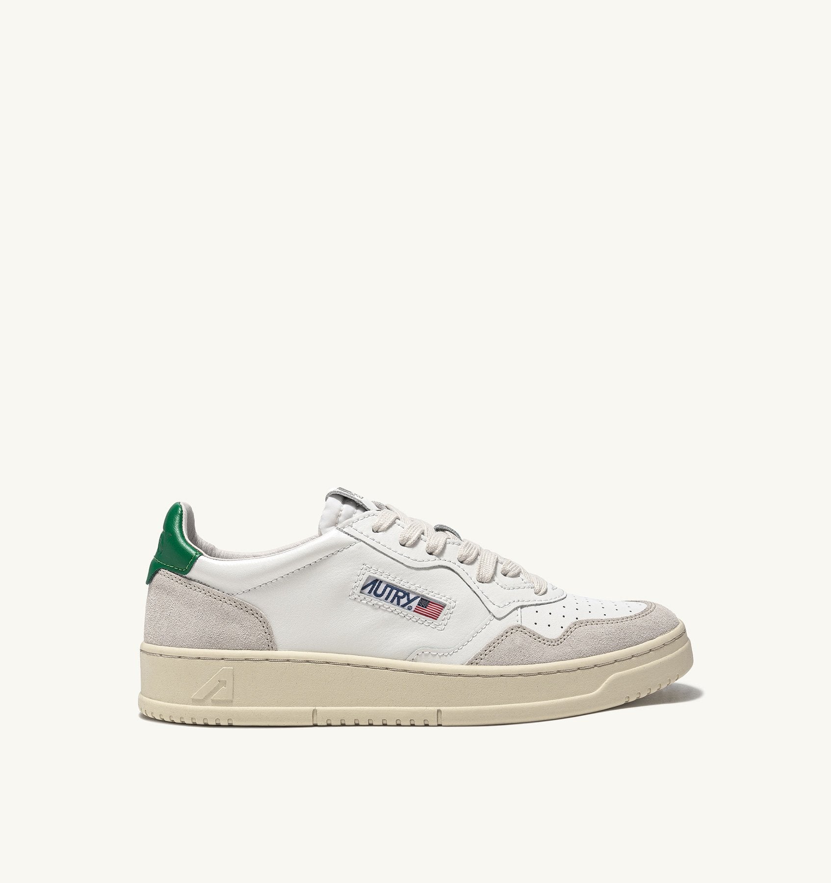 MEDALIST LOW WOM  LEATHER/SUEDE WHT/AMAZ