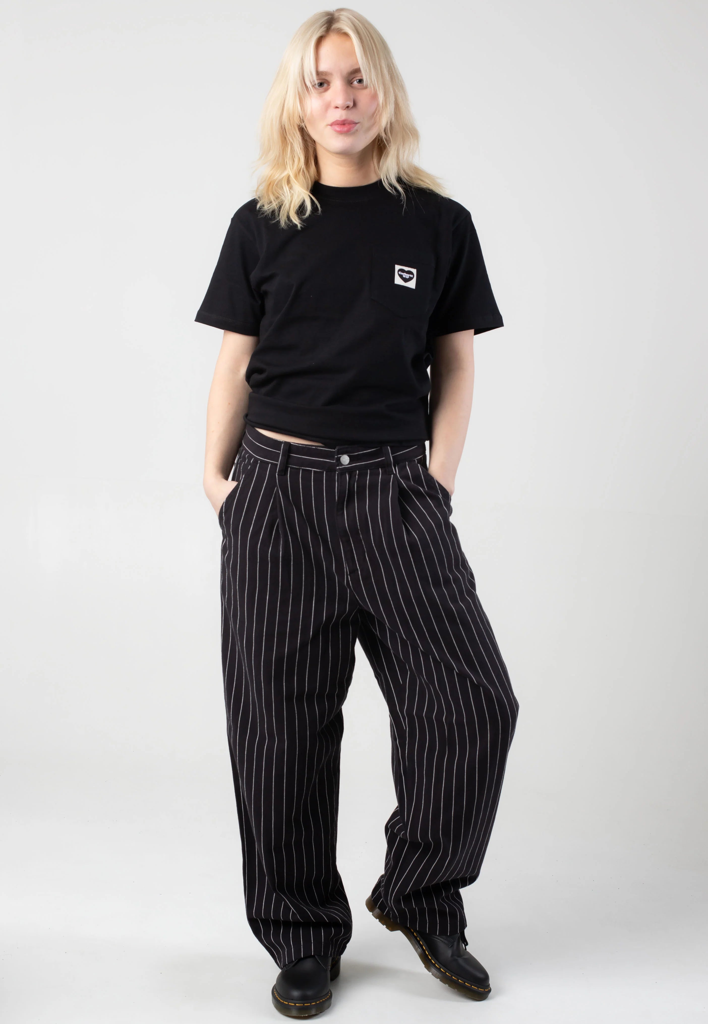 W' Hendry Pant Black / White