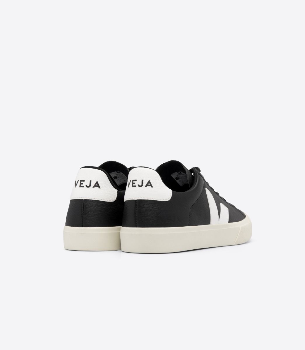 Zapatilla Campo Leather Black and White Mujer